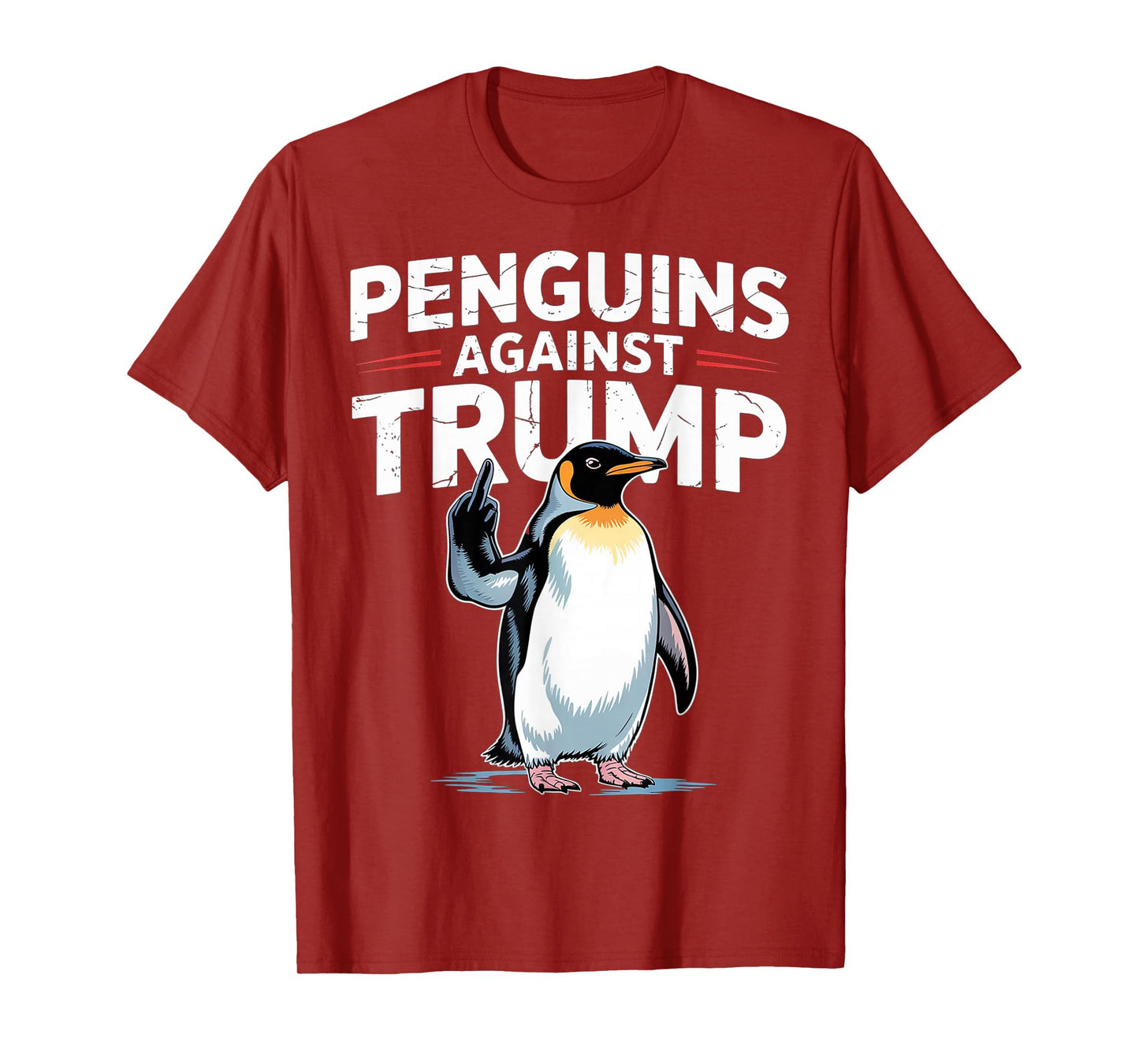 Penguin Flippers Up Resist Funny Penguins Against Trump T-Shirt