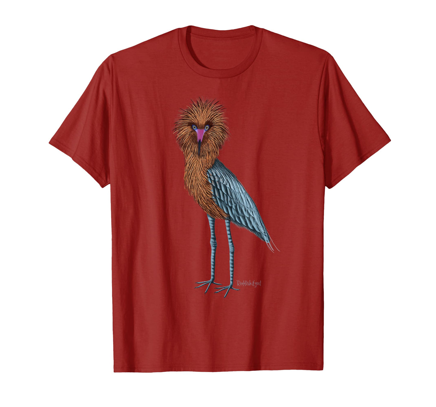 Reddish Egret Heron Art Birder Shirt Wildlife Bird Watching T-Shirt