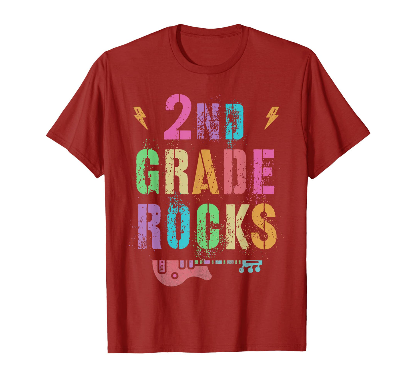 2nd GRADE ROCKS Teacher SECOND Grader Rockstar Team Vintage T-Shirt