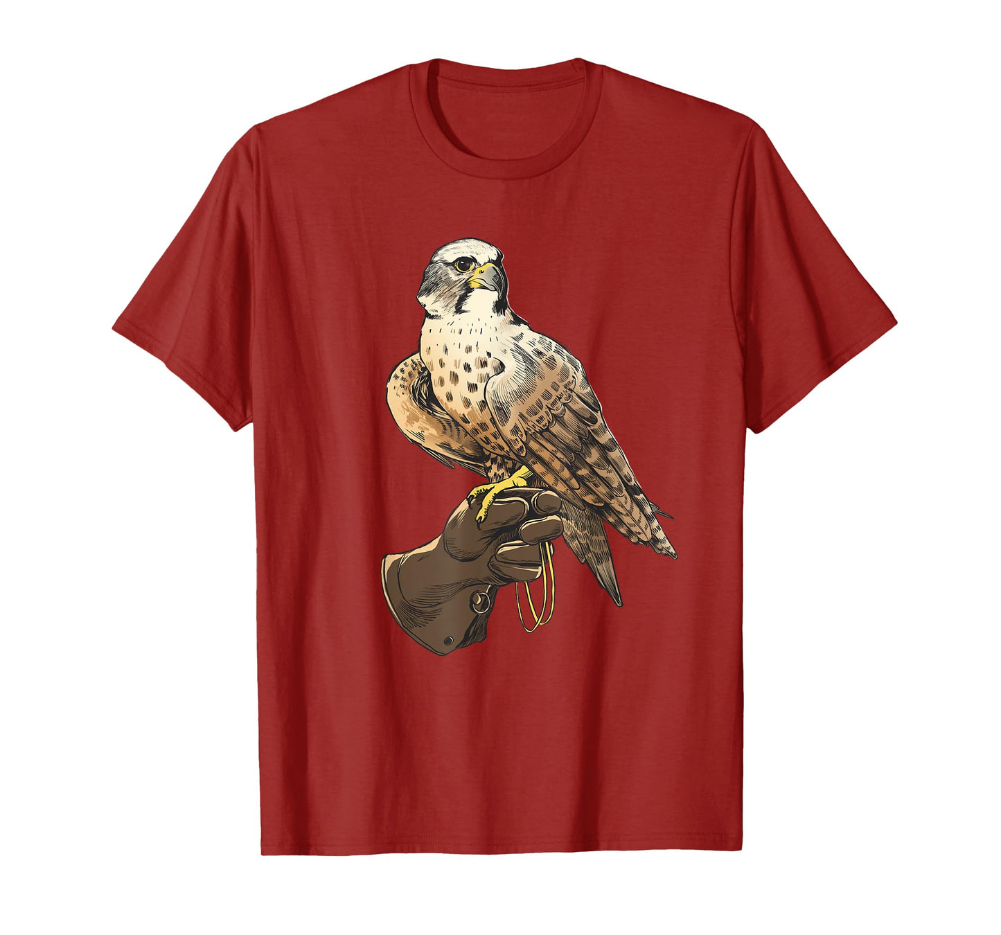 "Falcon Bird on Gloves for bird lover, nature lover T-Shirt