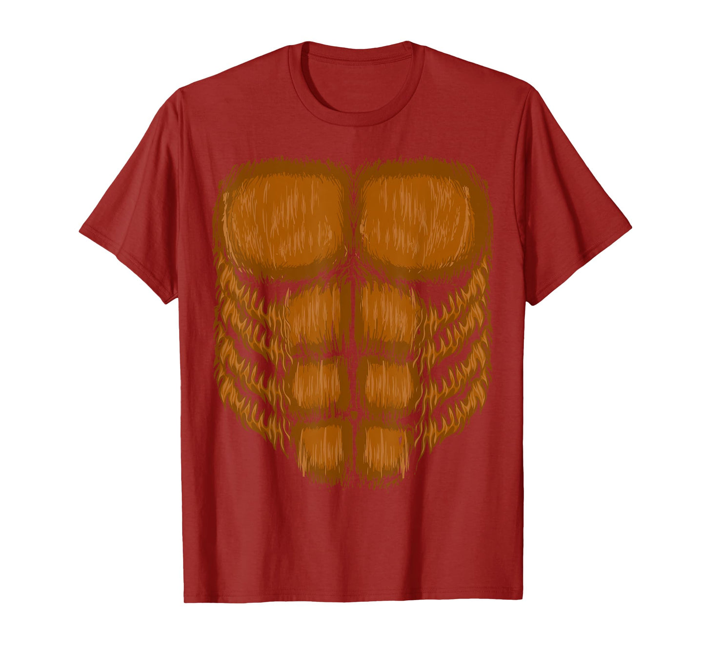 Halloween Bigfoot Chest Costume Shirt Sasquatch Gifts Men T-Shirt