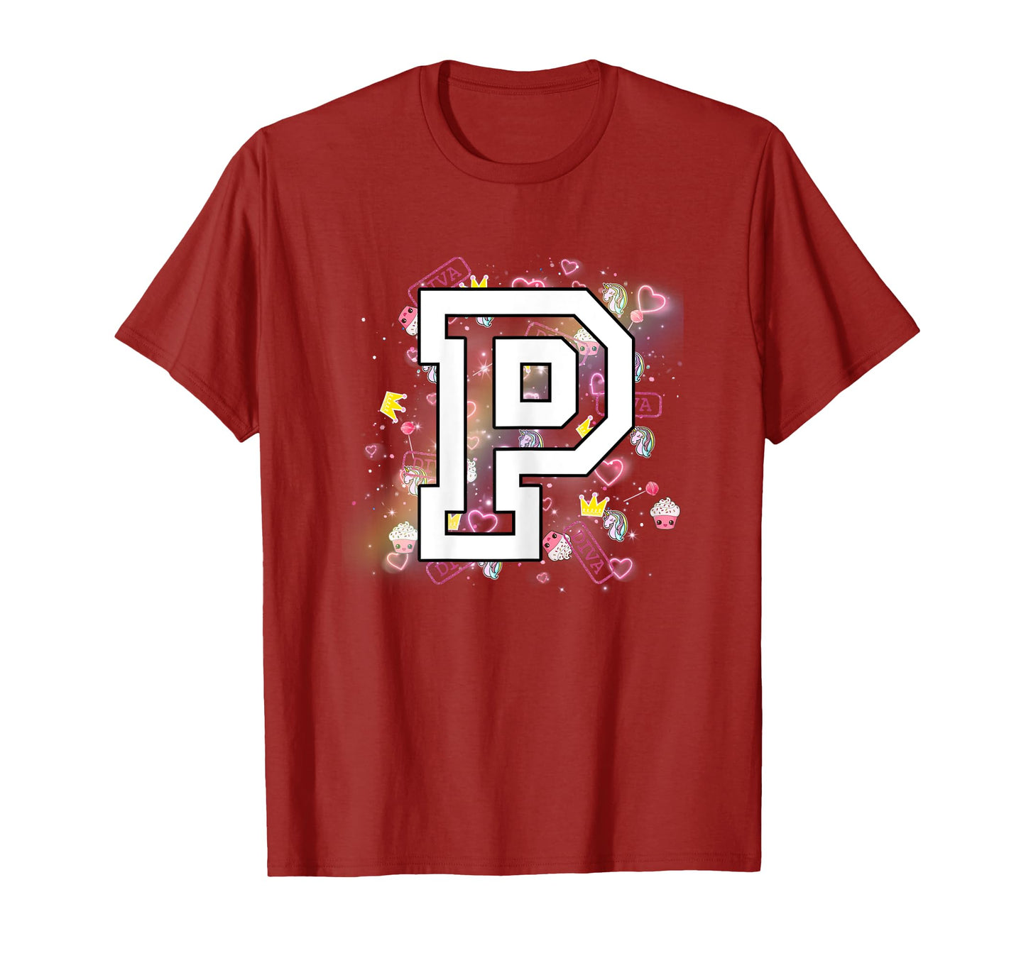 Kids Letter P Clothing For a Girl Who's Name Starts With P T-Shirt