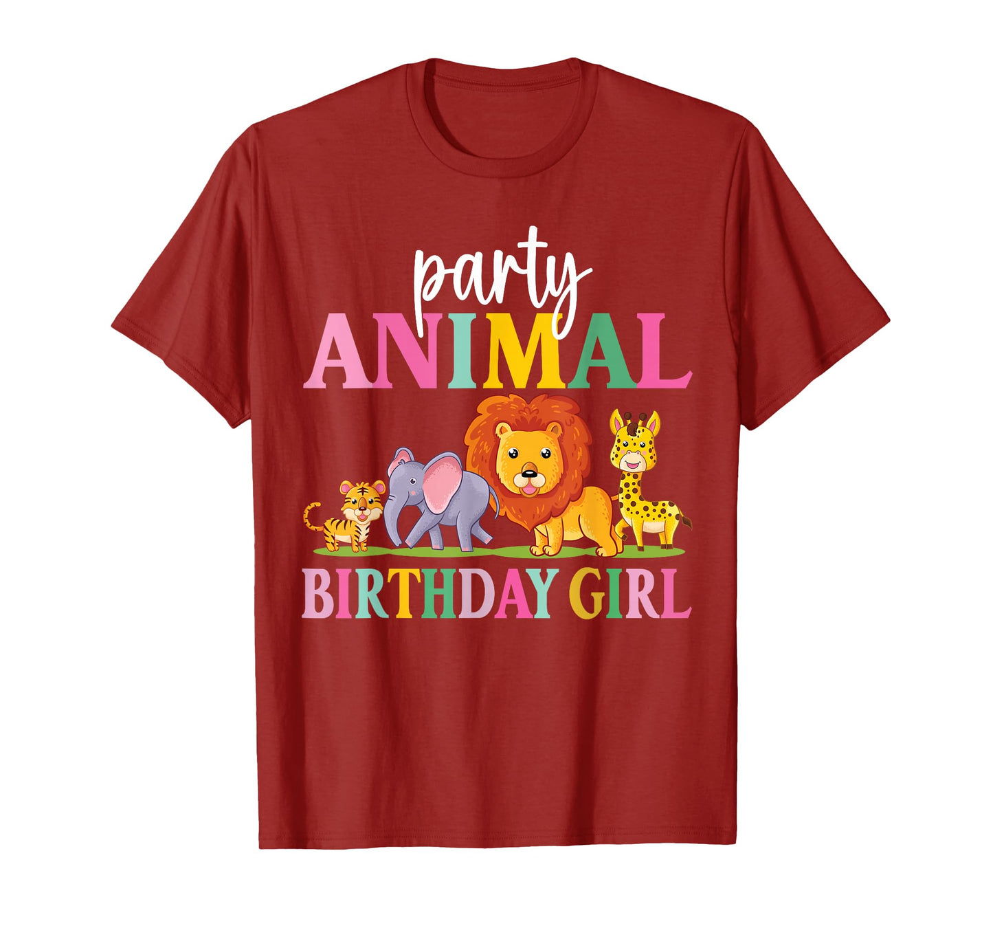 Wild Birthday Girl Zoo Party Funny Safari Birthday Party T-Shirt