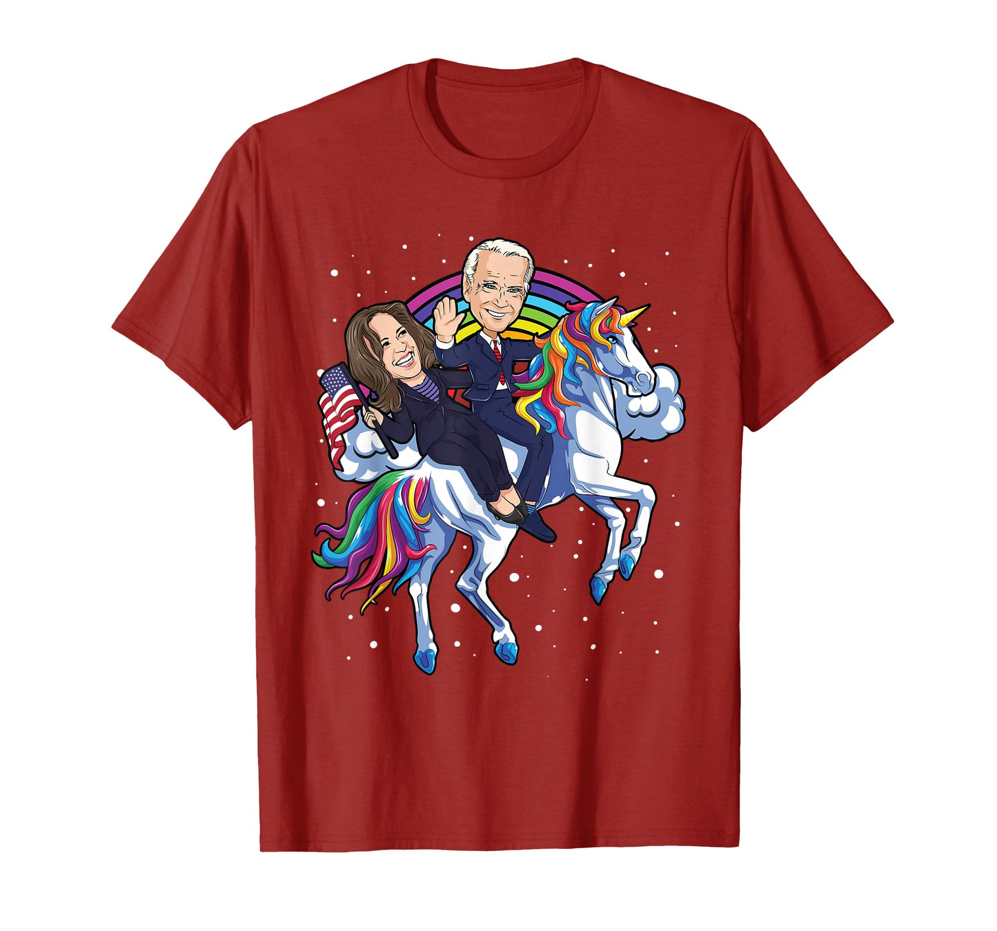 Kamala Harris Unicorn Joe Biden 2021 Riding President USA T-Shirt