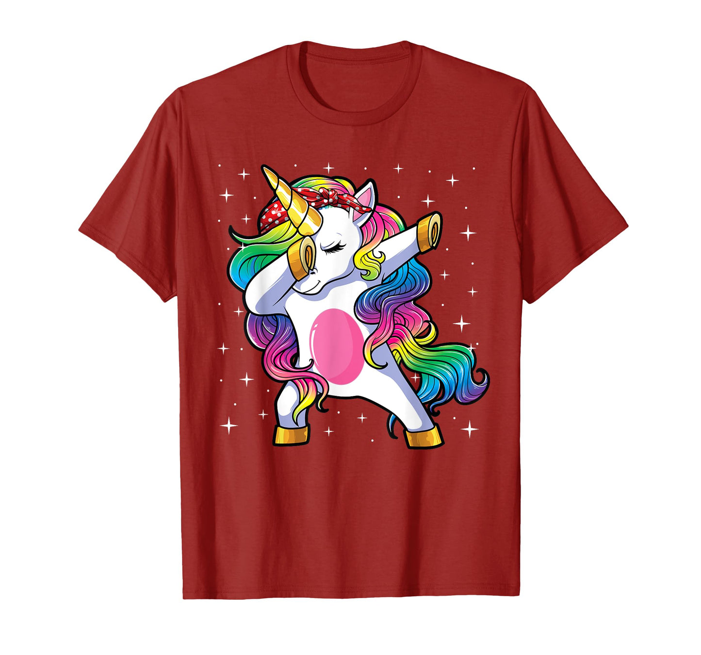 Dabbing Unicorn Shirt Girls Kids Mom Women Dab Unicorn T-Shirt