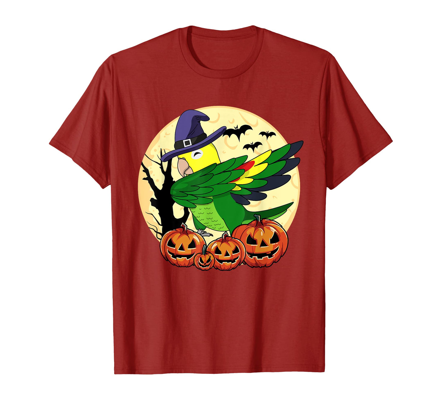 Dabbing Halloween Parrot I Double Yellow-headed Amazon T-Shirt
