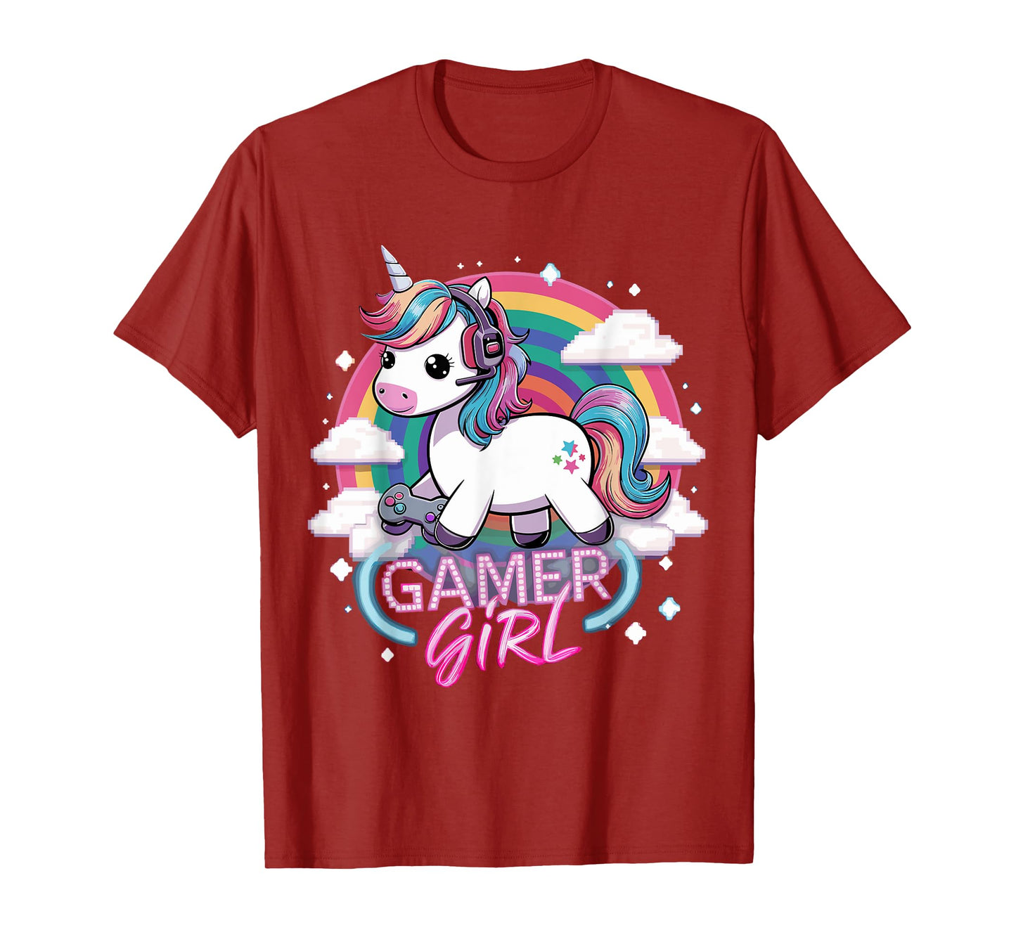 Gamer Girl Unicorn Gaming Cute Video Game T-Shirt