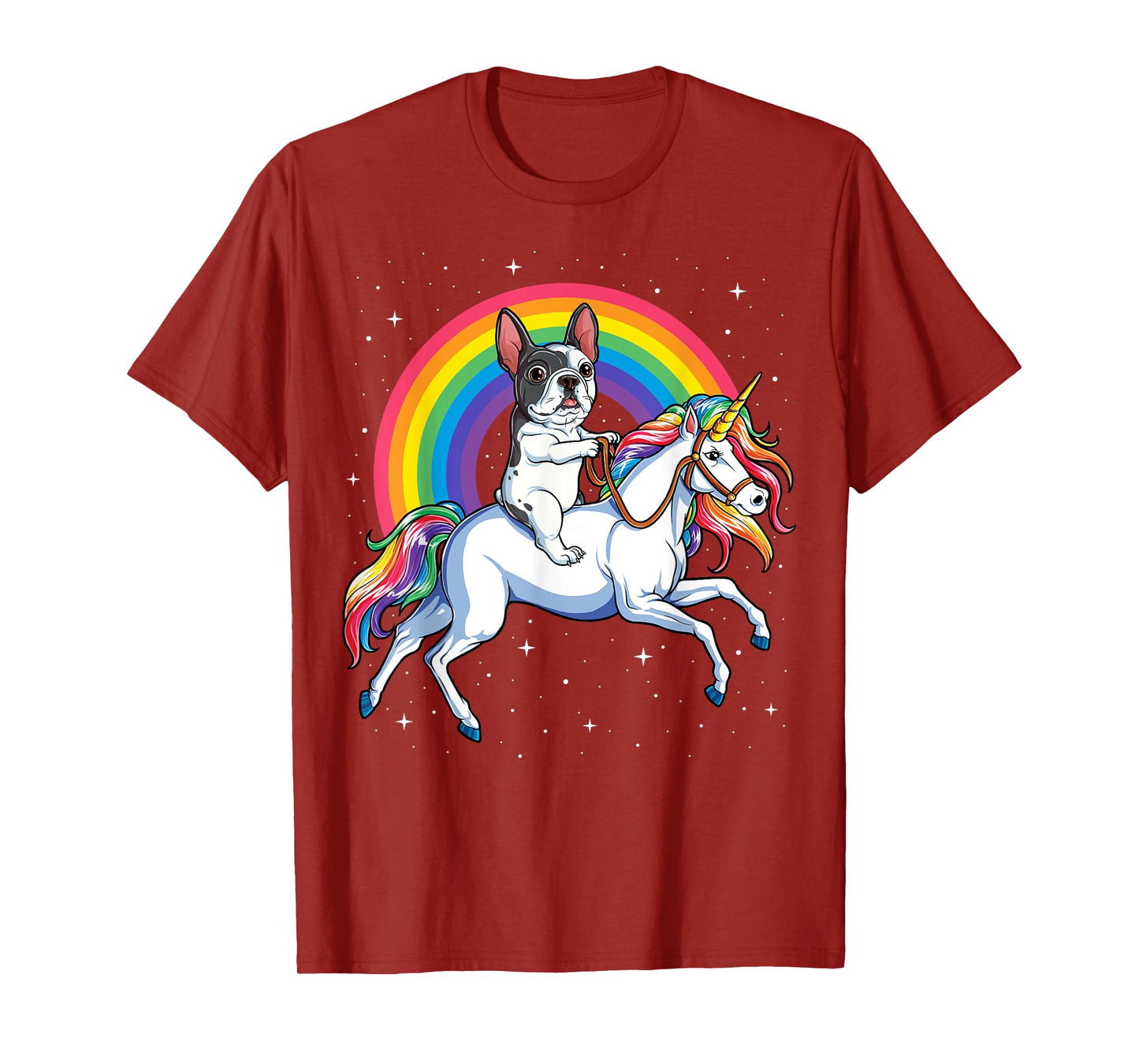 French Bulldog Unicorn Shirt Girls Space Galaxy Frenchicorn T-Shirt