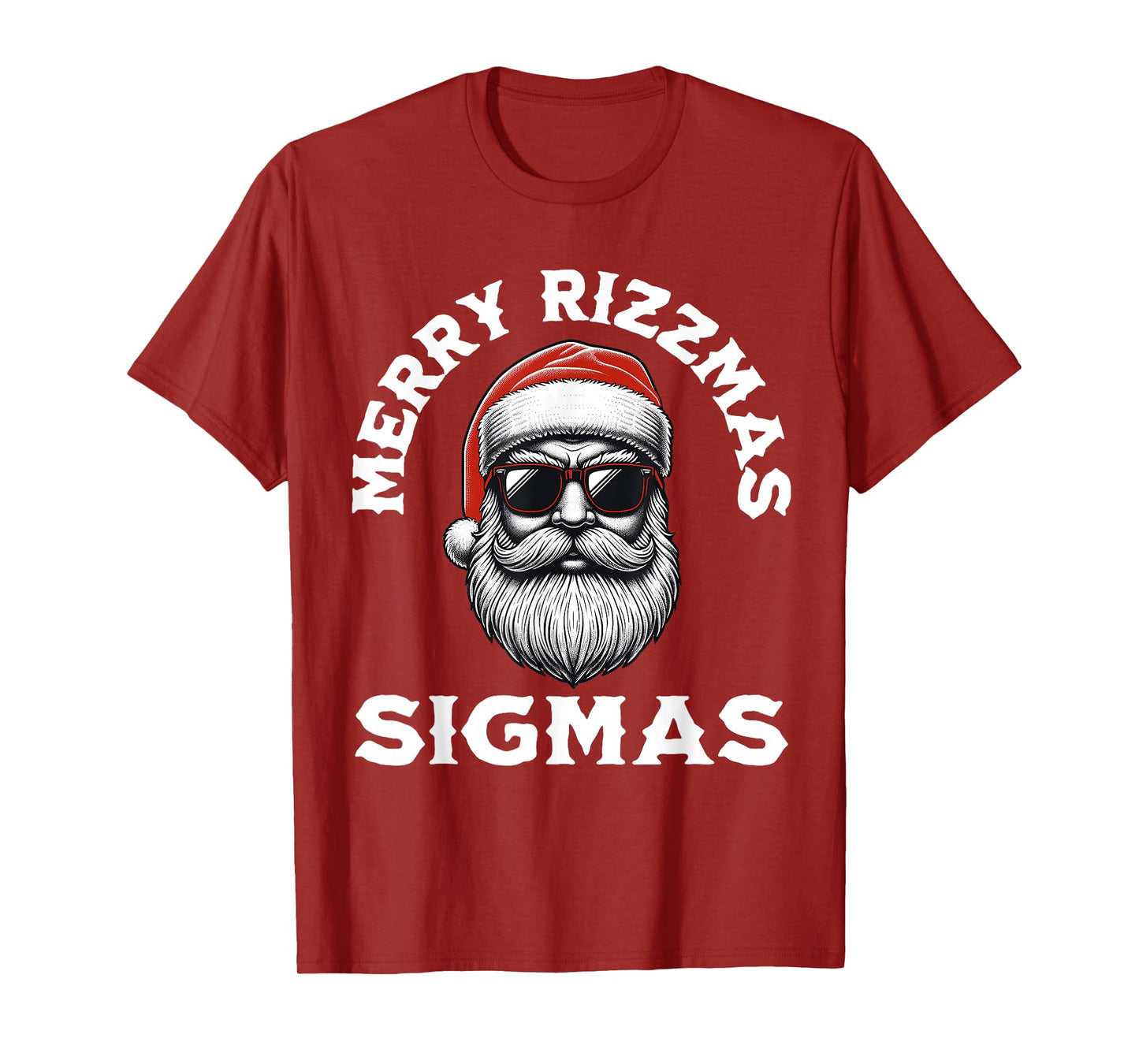 Merry Rizzmas Sigmas Rizz Christmas Santa Teen Gen Alpha T-Shirt