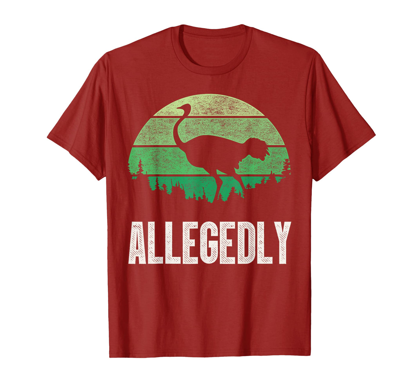 Allegedly Ostrich T Shirt Funny Bird Lover T-Shirt