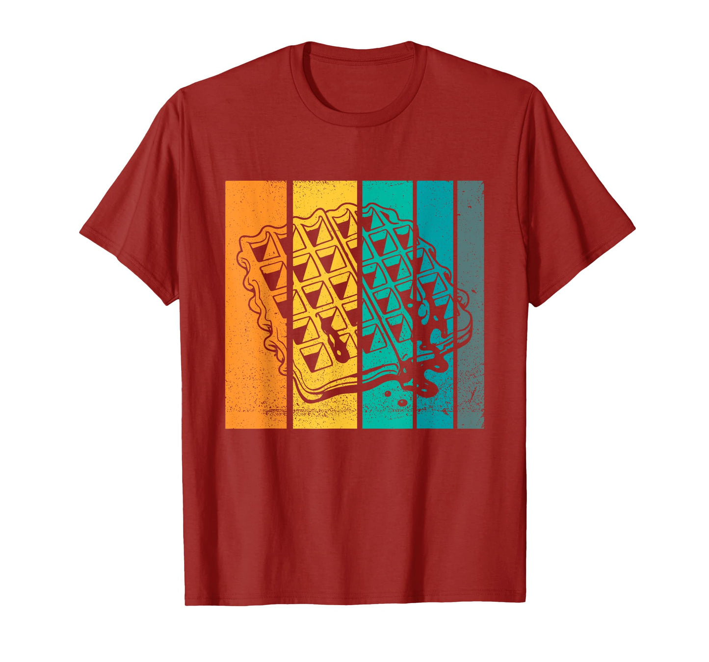 Waffle Design Artsy Vintage Waffle Lover T-Shirt