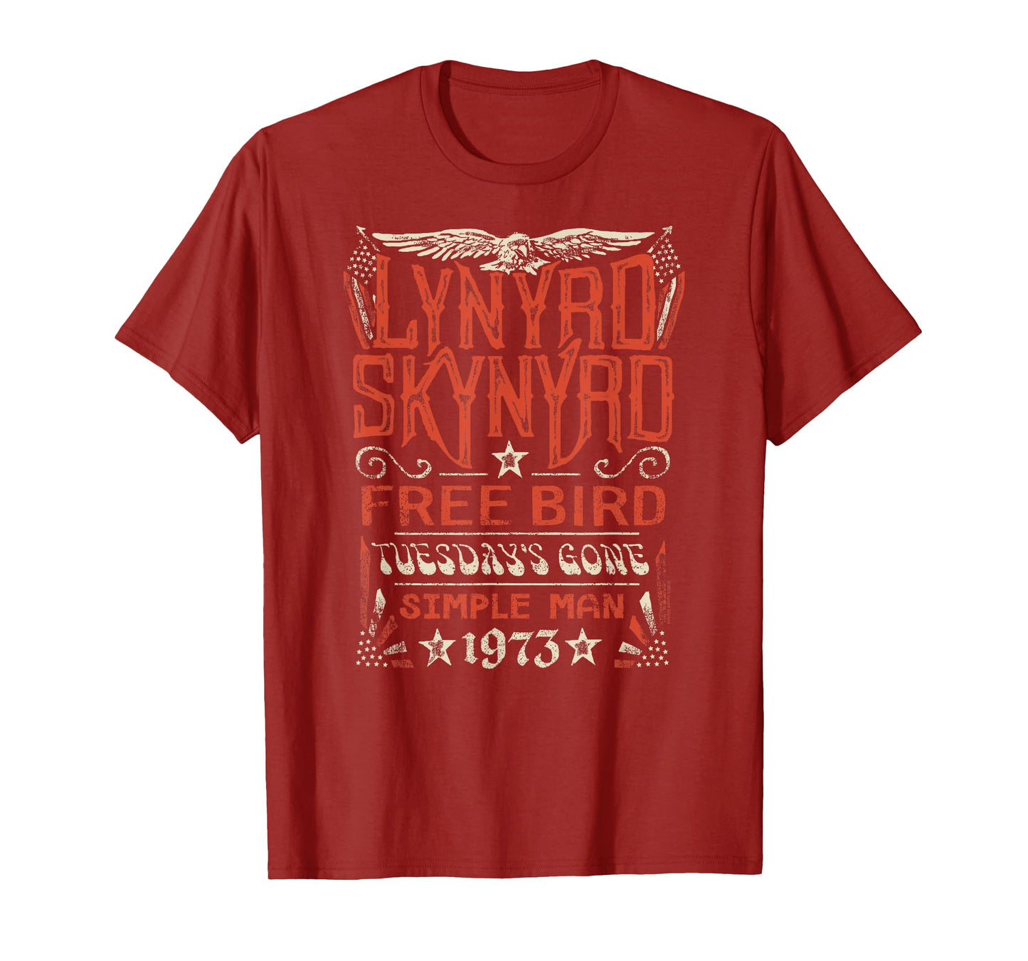 Lynyrd Skynyrd - Free Bird Tuesday's Gone Simple Man Songs T-Shirt