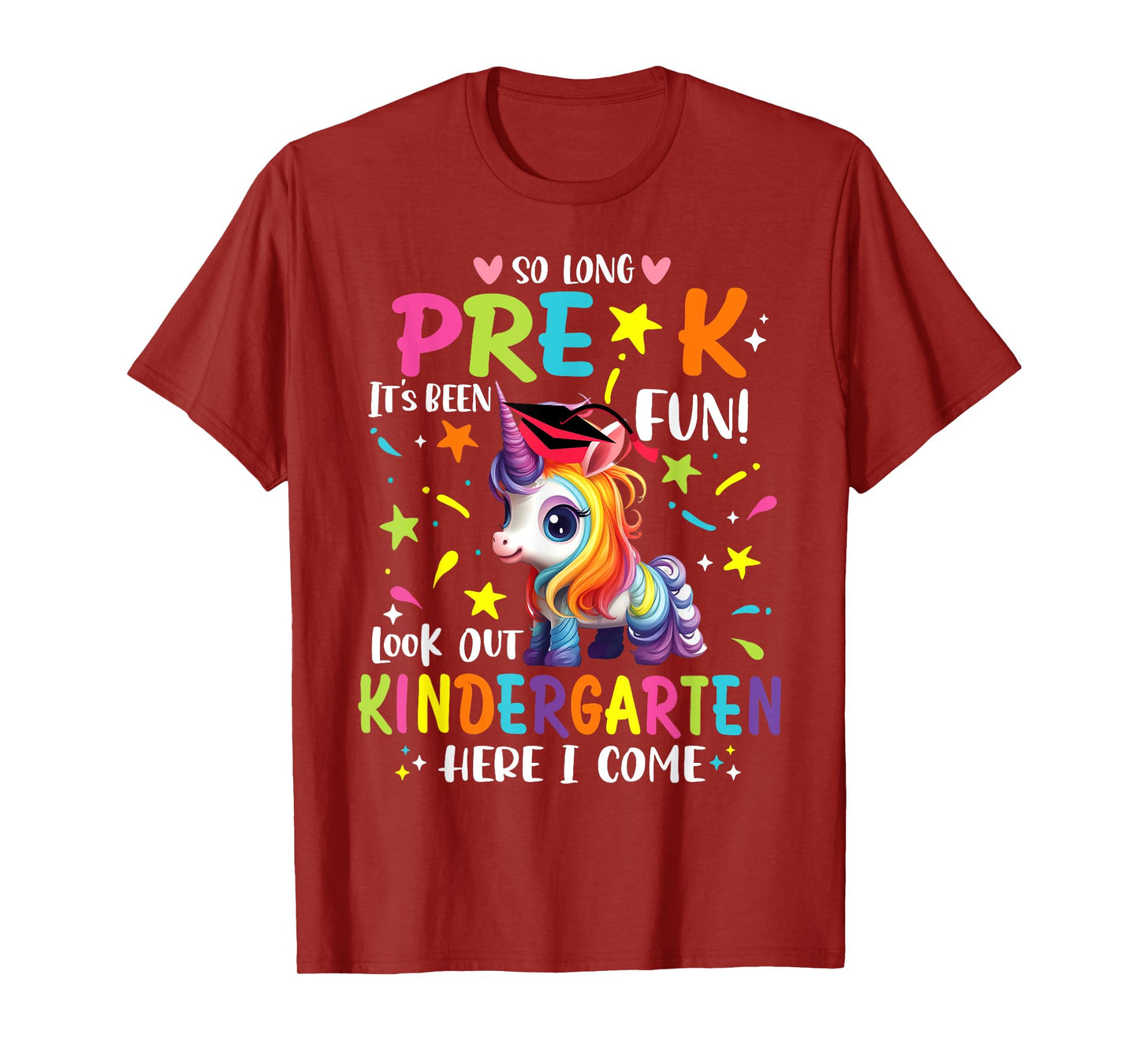 So Long Pre-K Kindergarten Here I Come Preschool Graduation T-Shirt