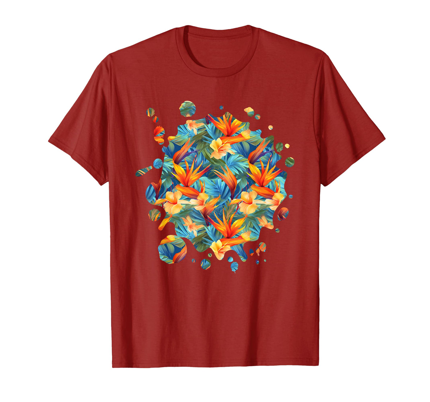 Cute Bird of Paradise Inspired Flower Plant Lover Gardener T-Shirt