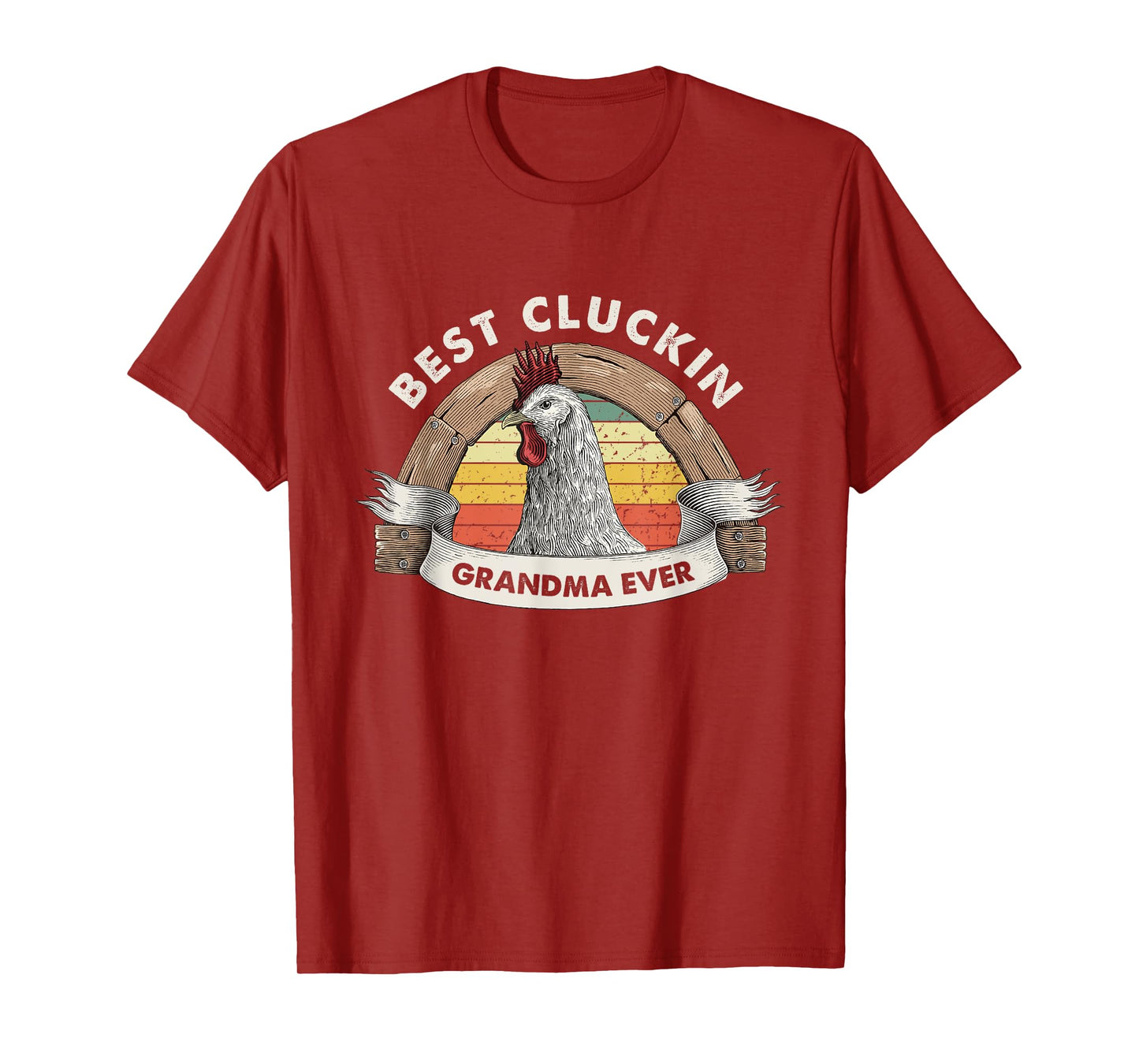 Best Cluckin Grandma Chicken Grandma Poultry Farmer Vintage T-Shirt