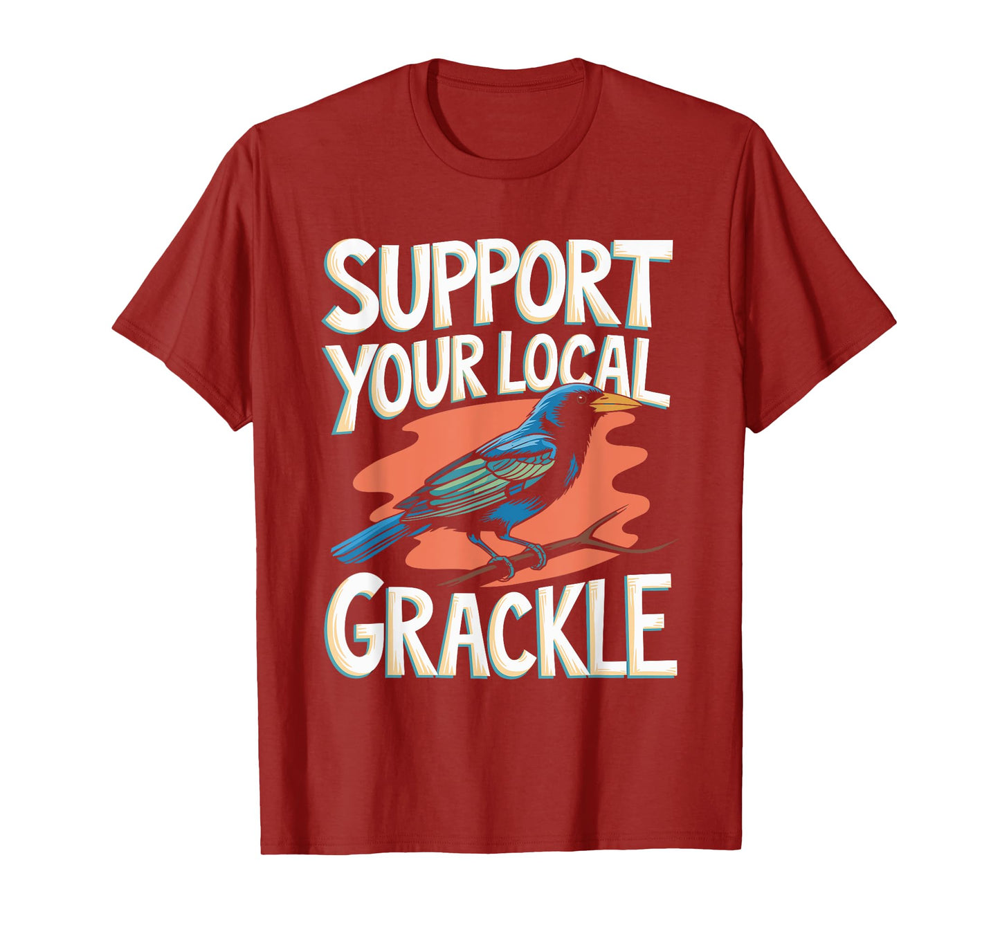 Quiscalus Grackle Bird For Kawaii Bird Lover T-Shirt