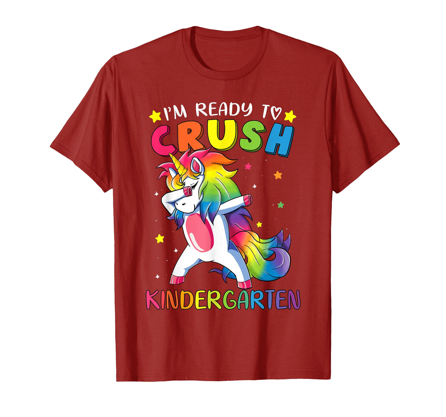 I'm ready to crush Kindergarten Shirt Funny Dabbing Unicorn T-Shirt