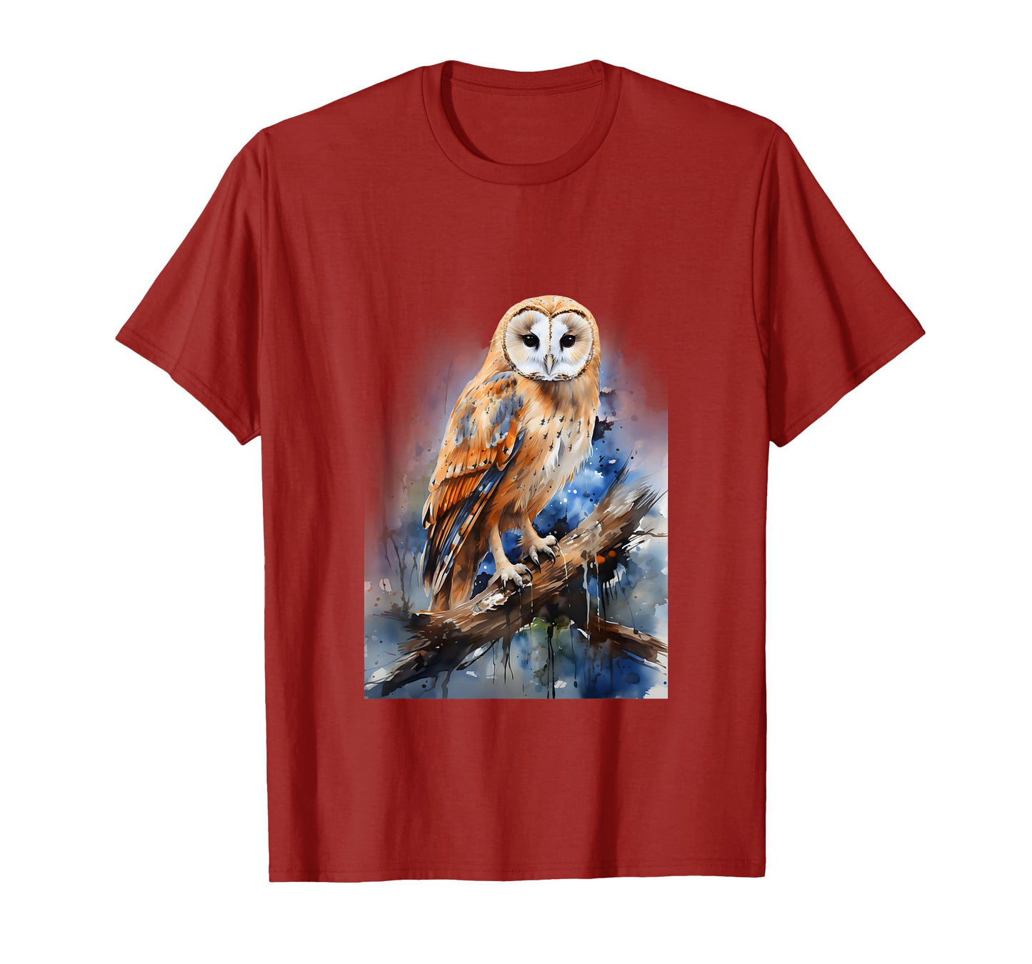 Barn Owl Gift Realistic Nature Trees Volatile T-Shirt