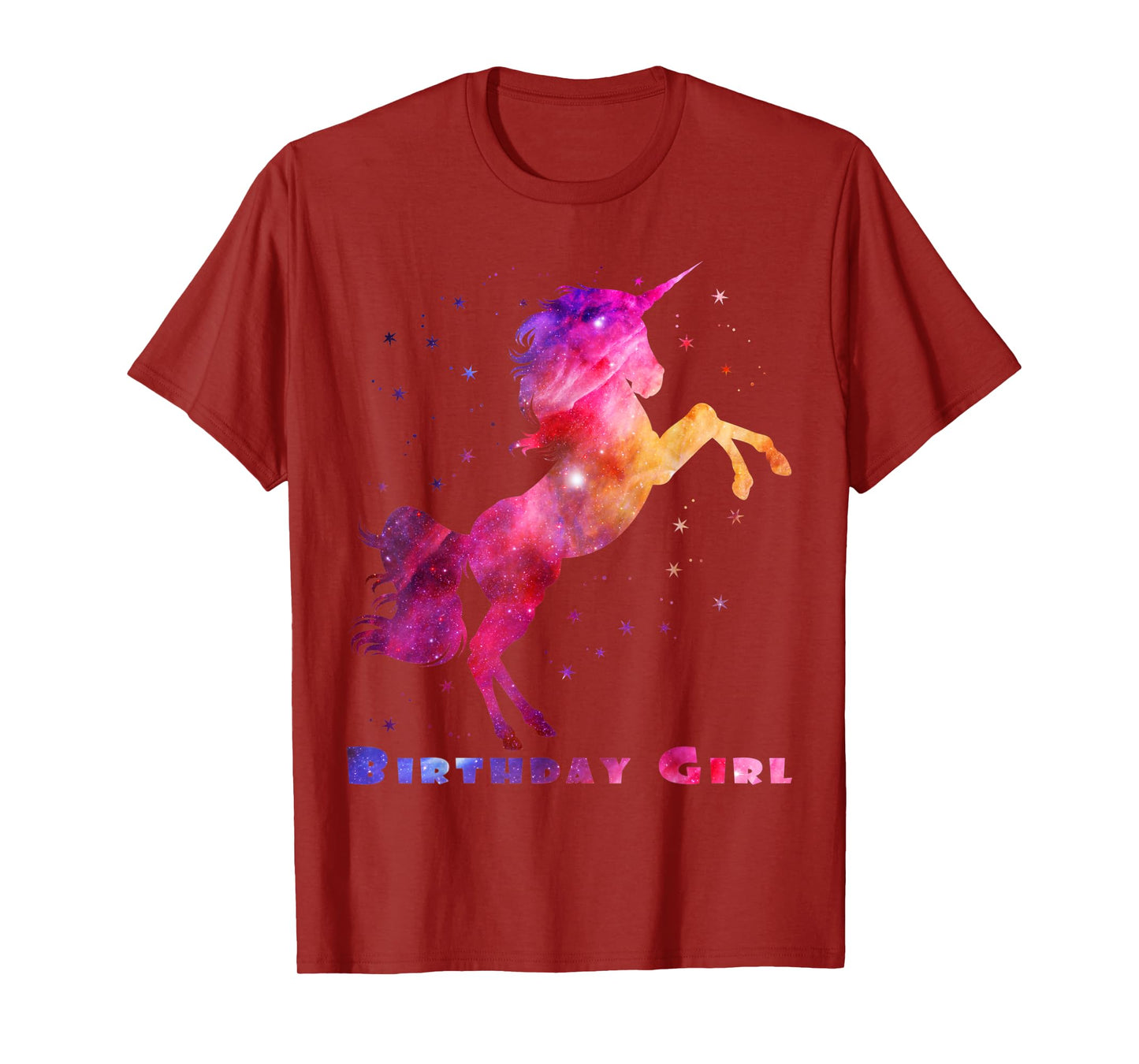 Space Unicorn Birthday Girl Galaxy Unicorn Cute Teens Kids T-Shirt