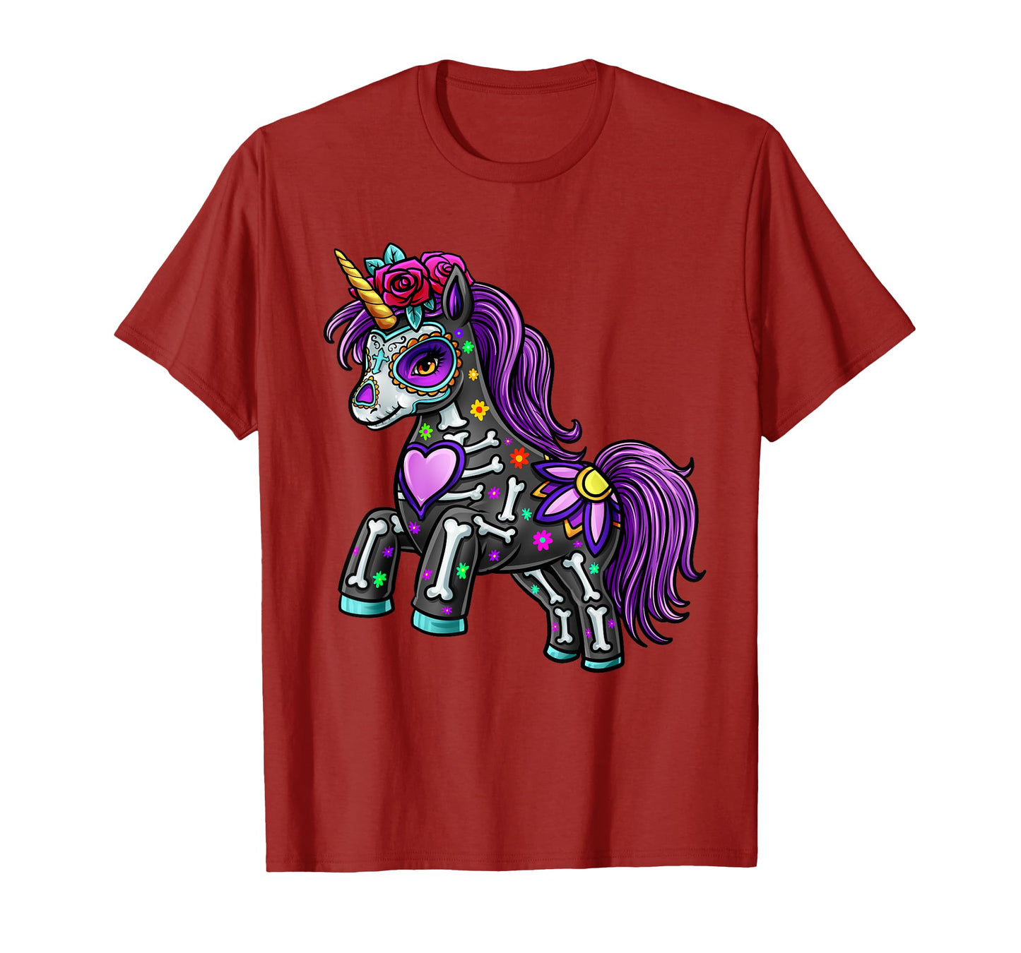 Dead Unicorn Sugar Skull T-Shirt