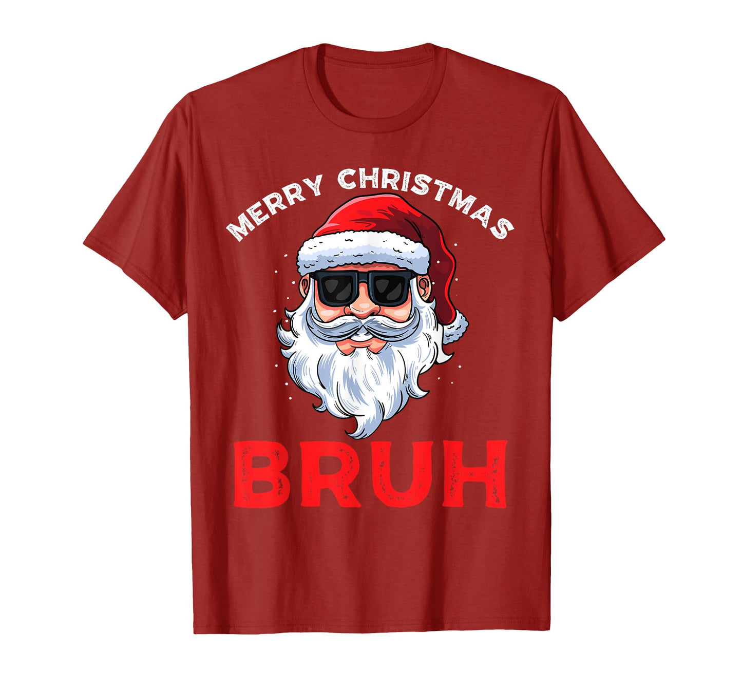 Merry Christmas Bruh Meme Funny Saying for Brother Boys Men T-Shirt