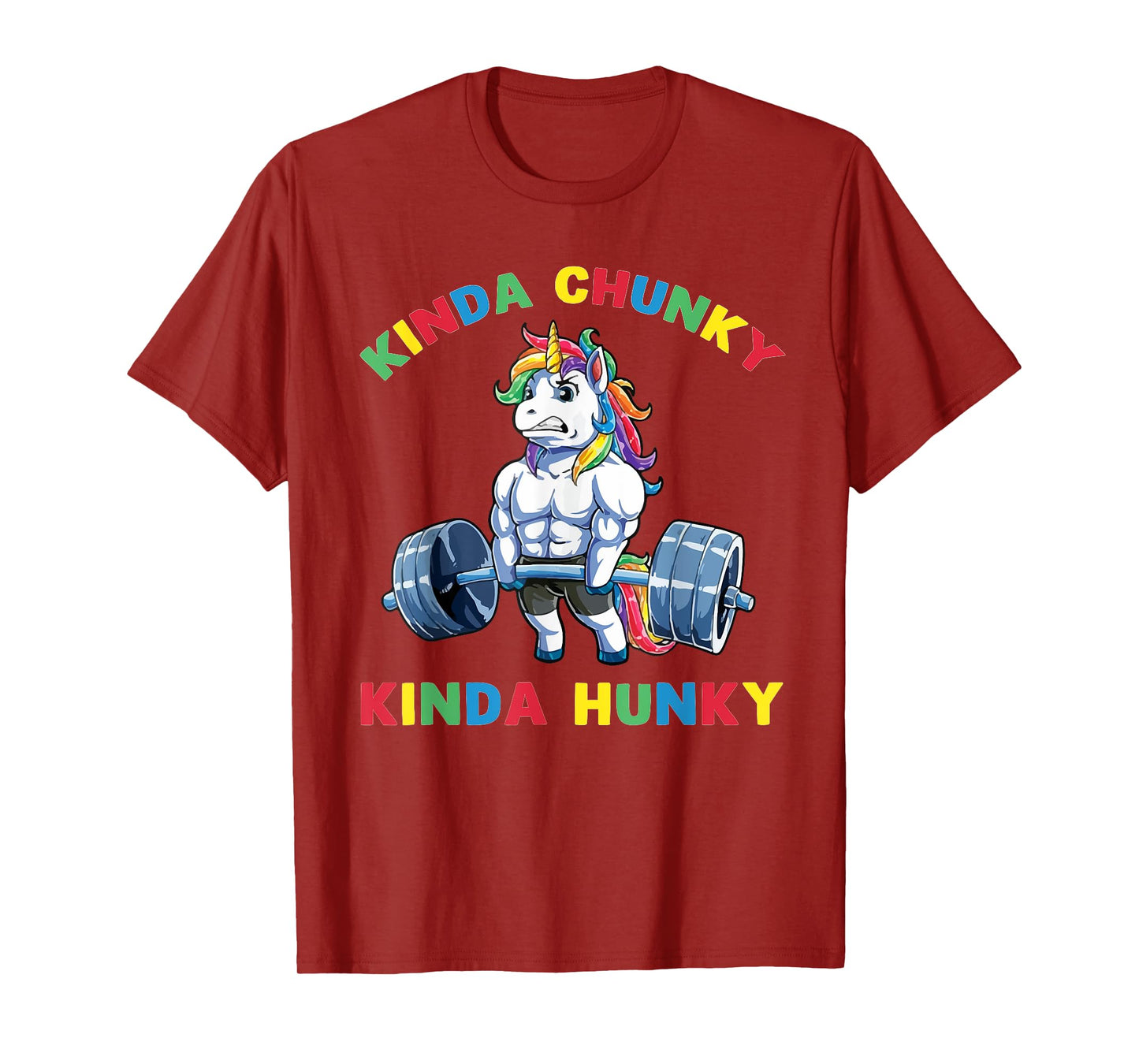 Kinda Chunky Kinda Hunky Weightlifting Bodybuilding Gym T-Shirt