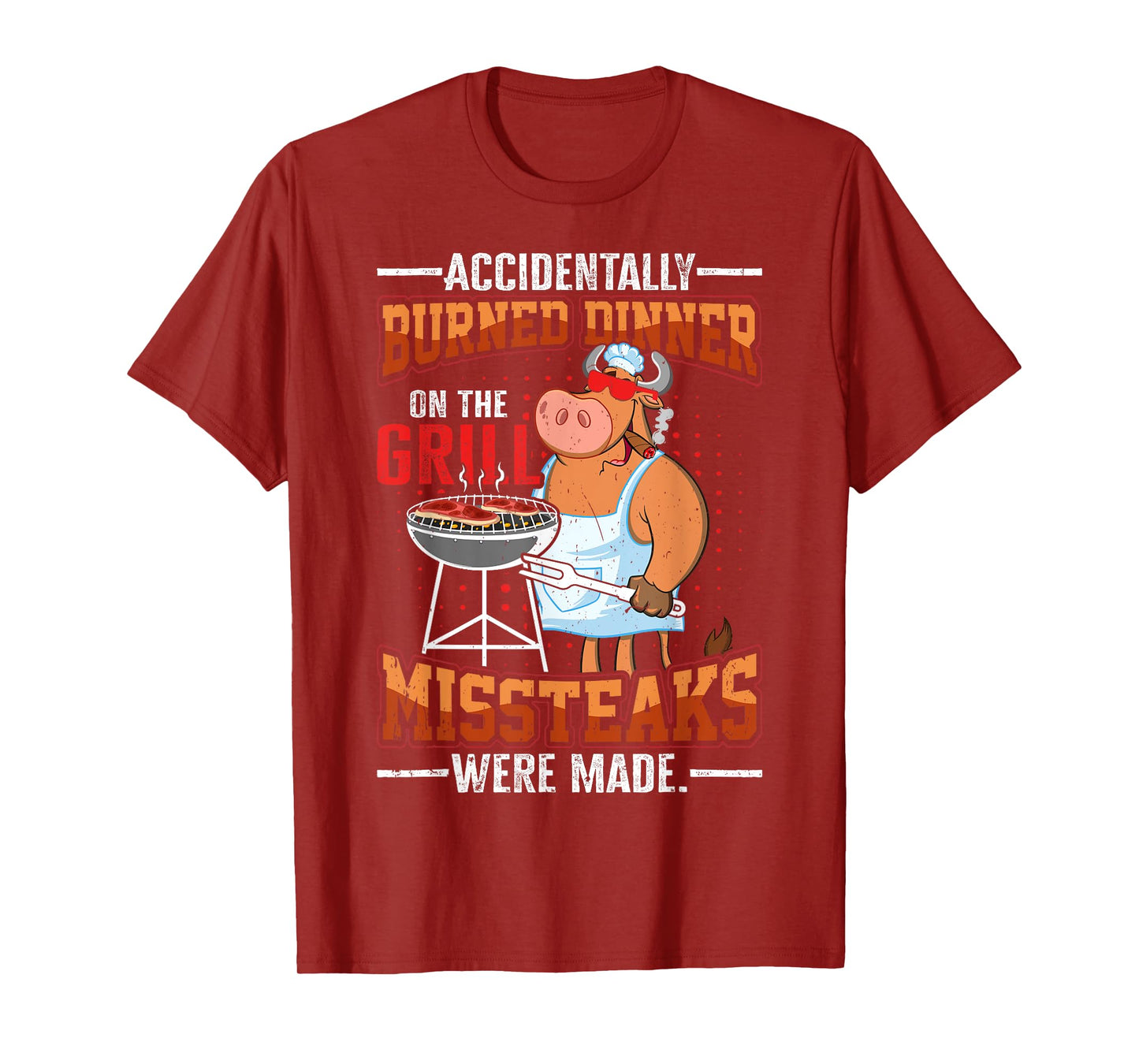Funny summer vacation BBQ grill master steaks dad joke Men Women Kids T-Shirt