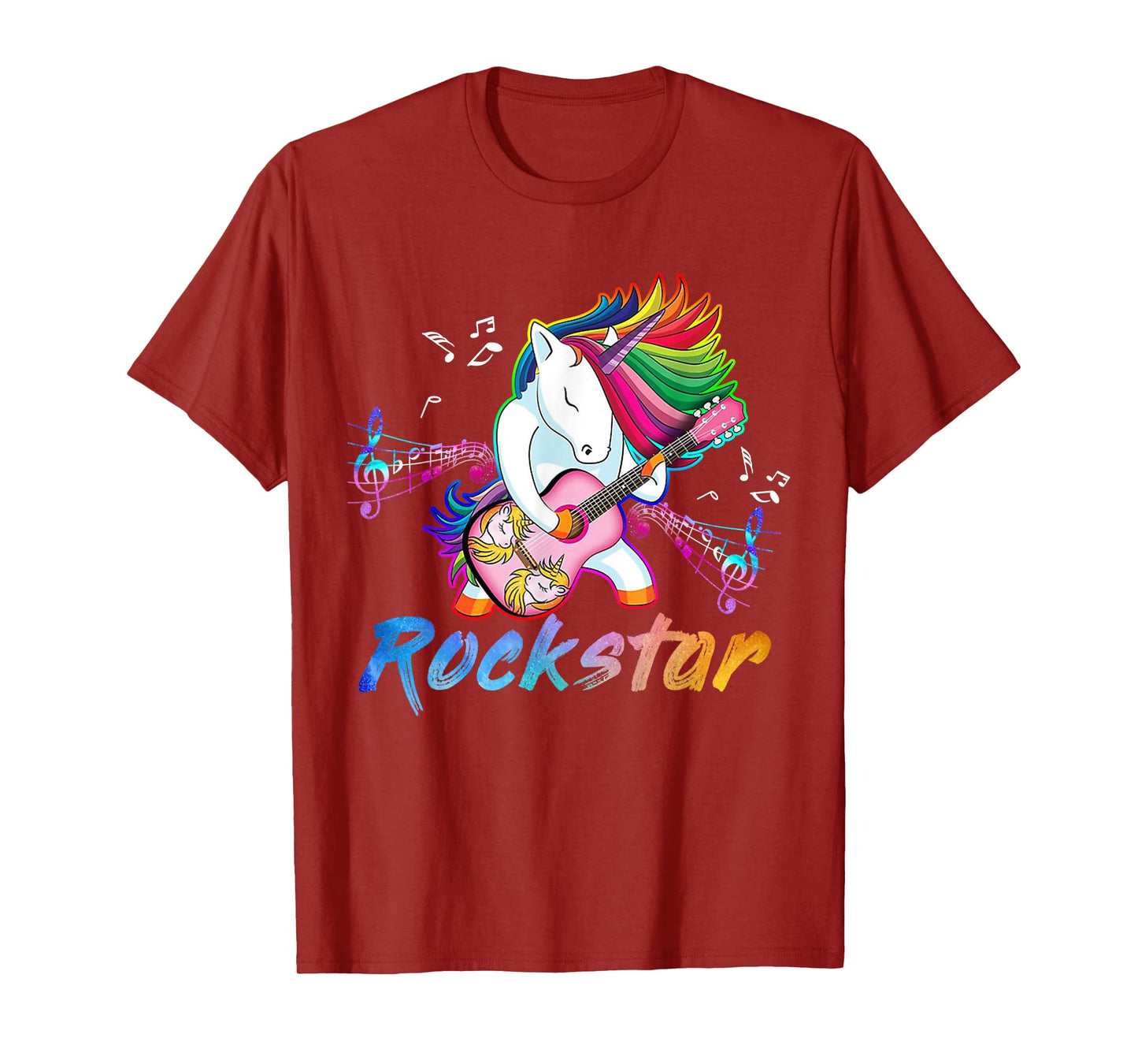 Unicorn Rock star Guitar Rockin' music singer T-Shirt