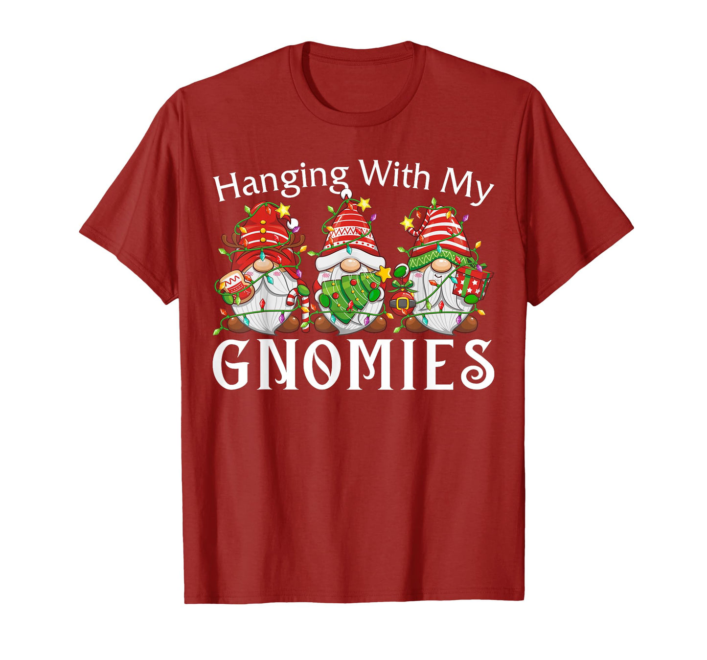 Hanging With My Gnomies Family Christmas Pajamas Men Women T-Shirt