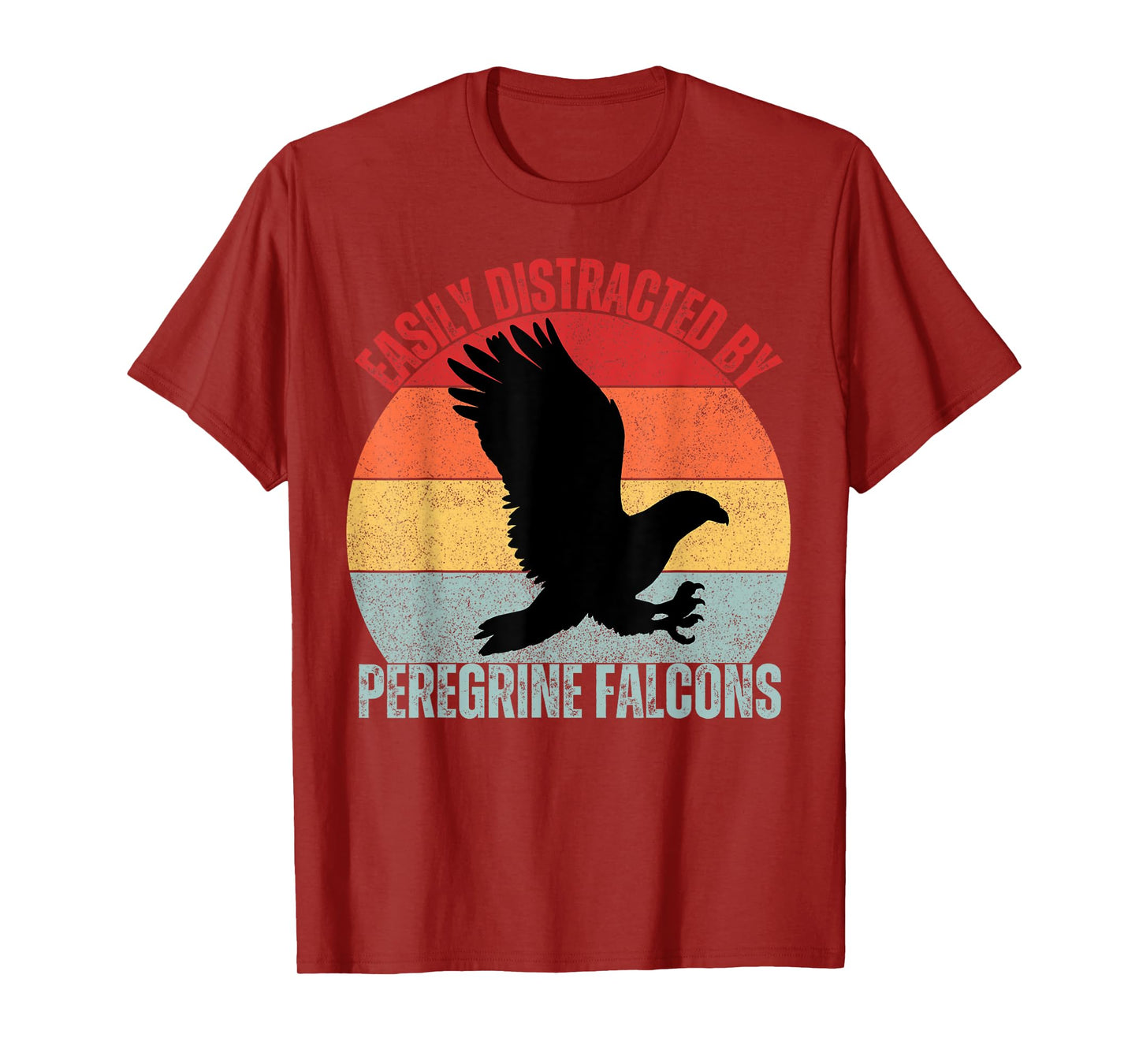 Easily Distracted By Peregrine Falcons Birds Kids Falcon T-Shirt