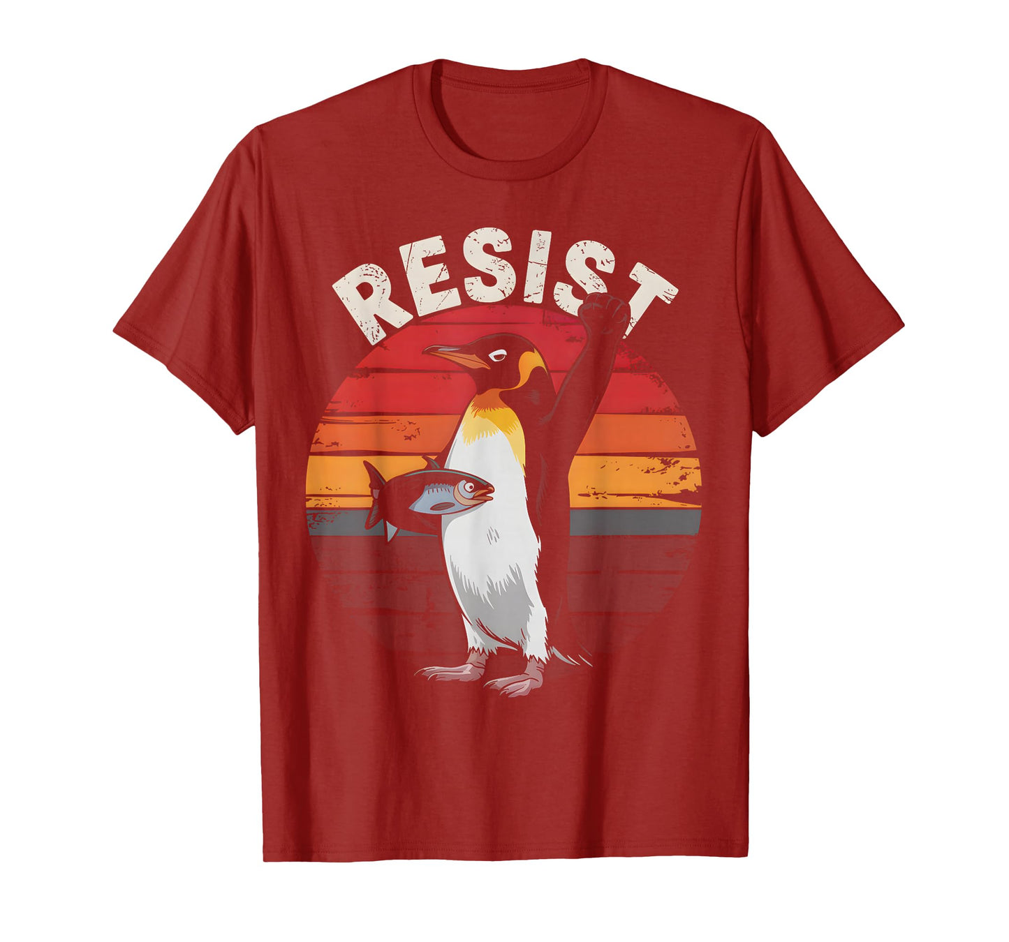 Funny Penguin Resist Protest Against Tariffs Humor T-Shirt