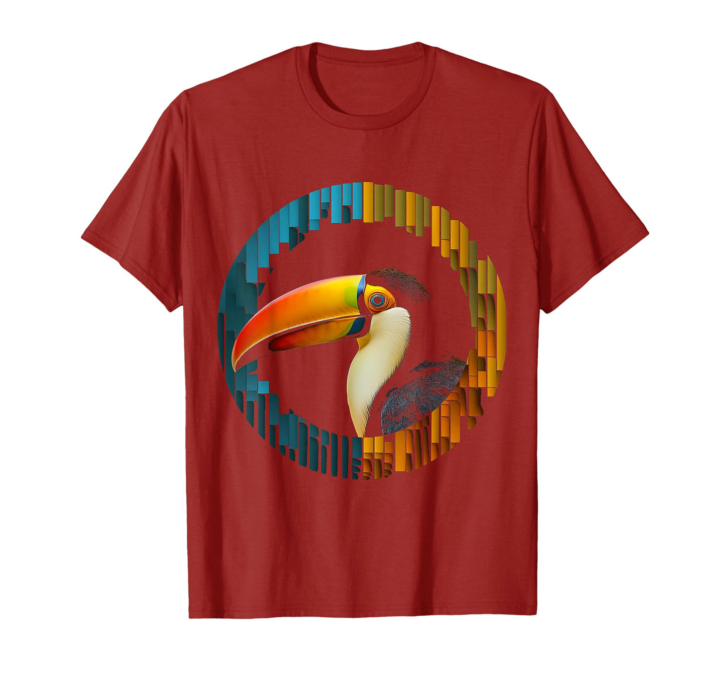 Toucan Polygon Bird Art Animal Colorful Graphic Toucan T-Shirt