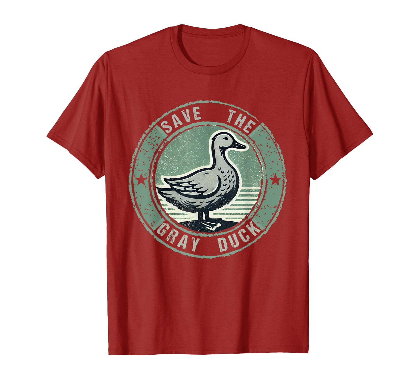 Funny Save The Gray Duck tee Vintage Unisex T-Shirt Black Small