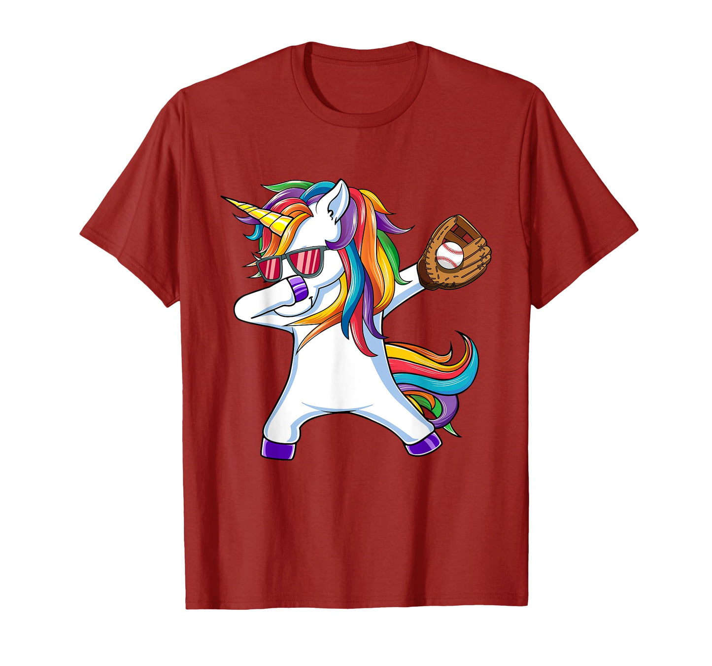 Dabbing Unicorn Baseball T Shirt Kids Funny Dab Dance Gift