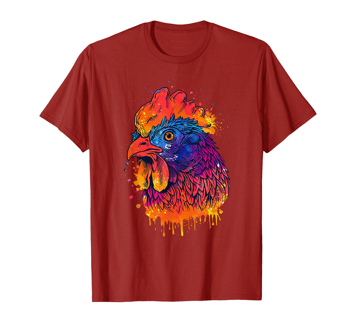 Funny Chicken Art For Men Women Chicken Lover Hen Farmer T-Shirt