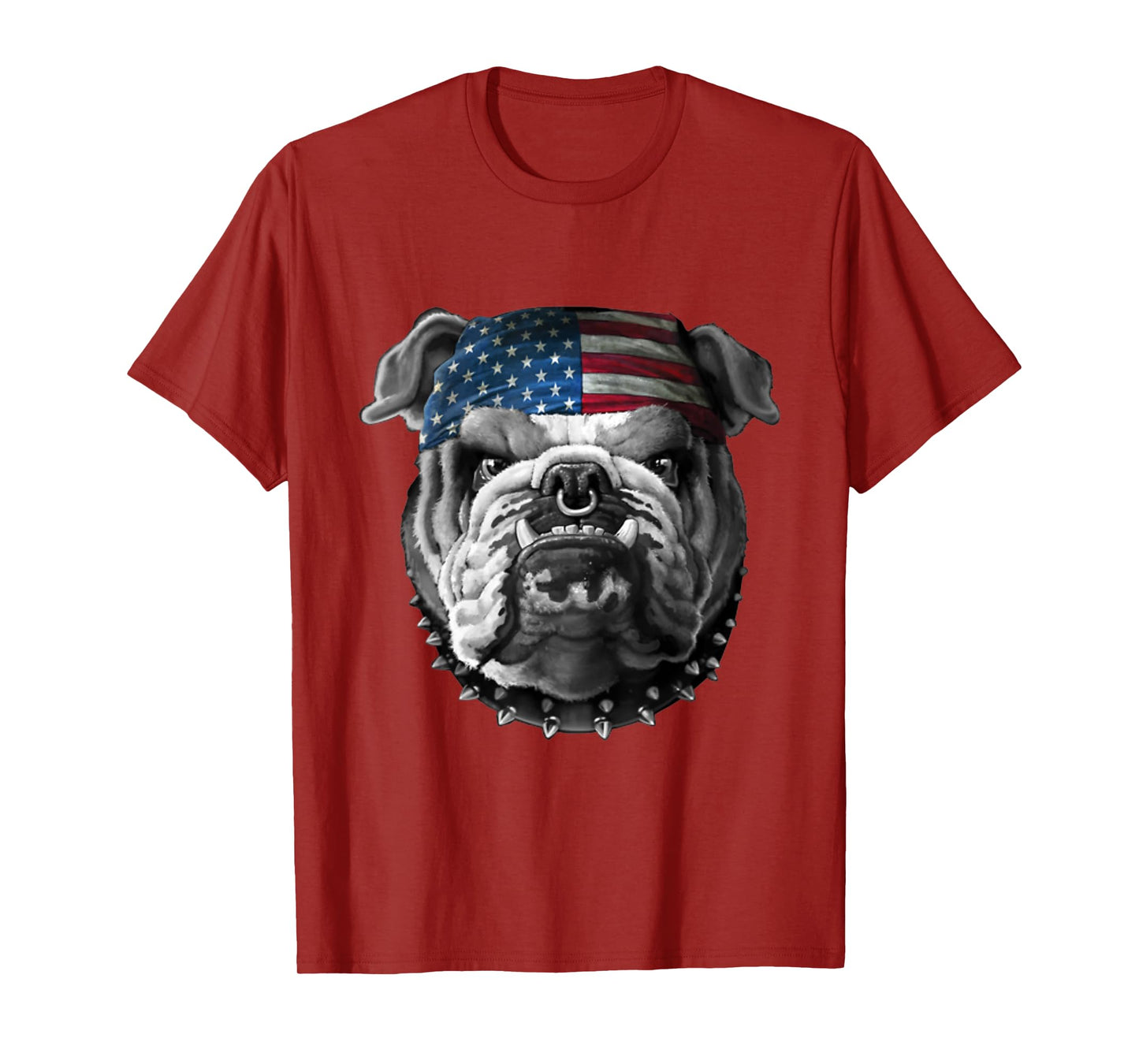 American Bulldog American Flag USA T-Shirt