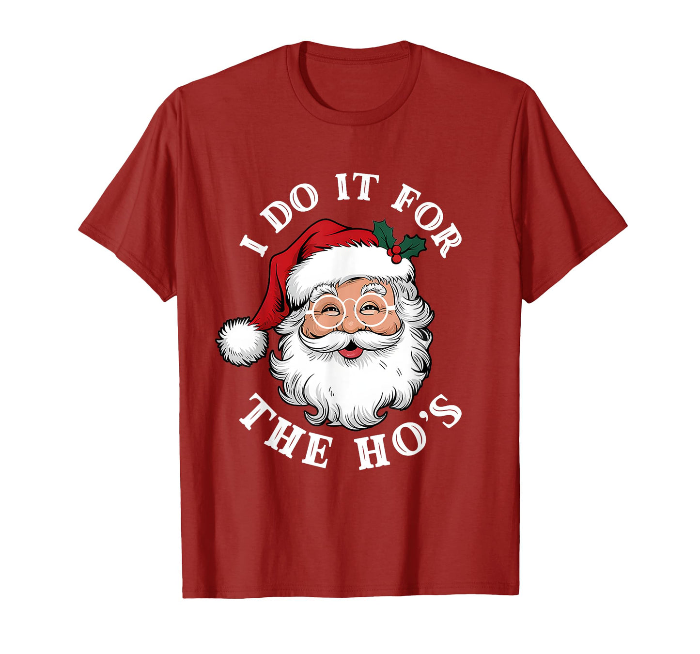 Papa Claus Christmas Lights Pajama Family Matching Santa Men T-Shirt