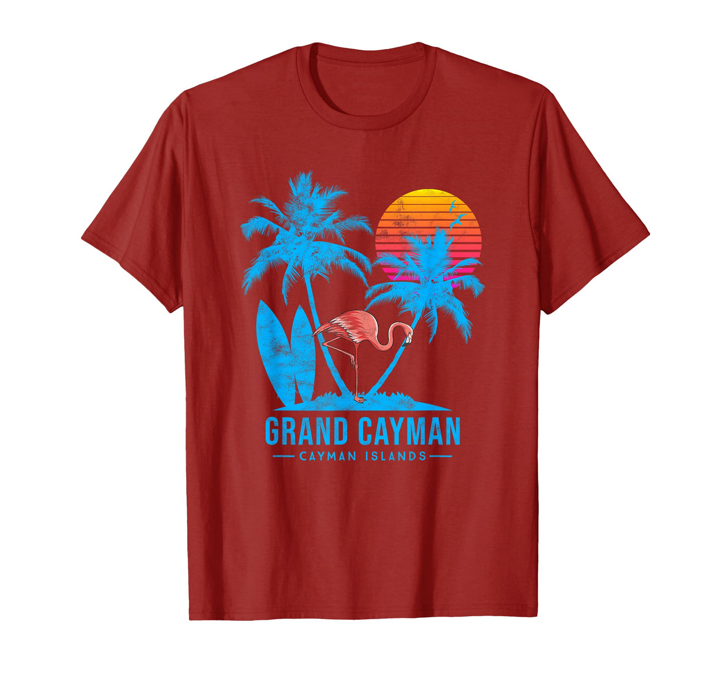Grand Cayman, Cayman islands. Palm trees sunset T-Shirt