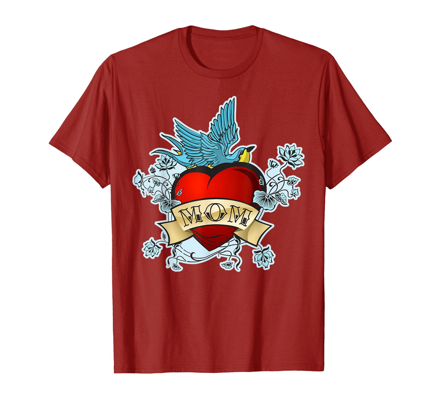 Mom Tattoo Heart T-shirt T-Shirt