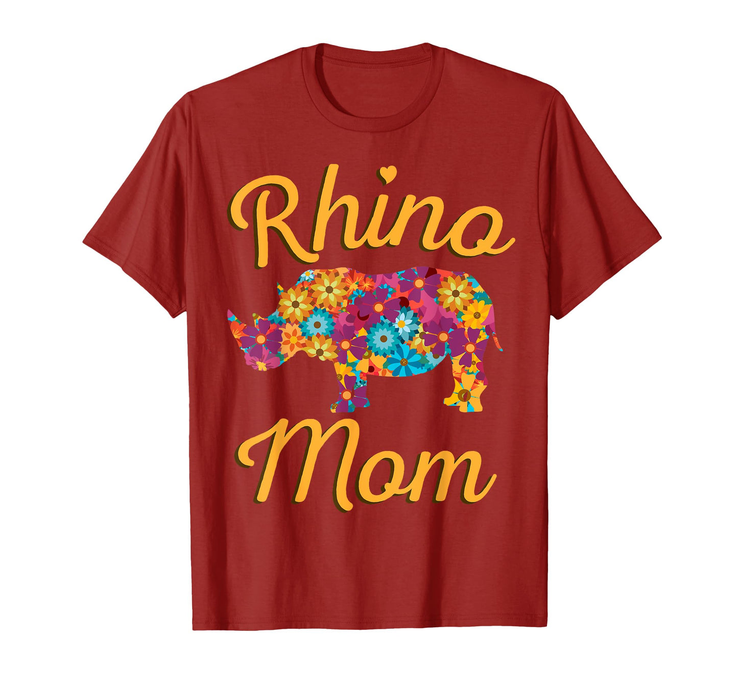 Rhino Mom Rhinoceros African Animal Safari Mother's Day T-Shirt