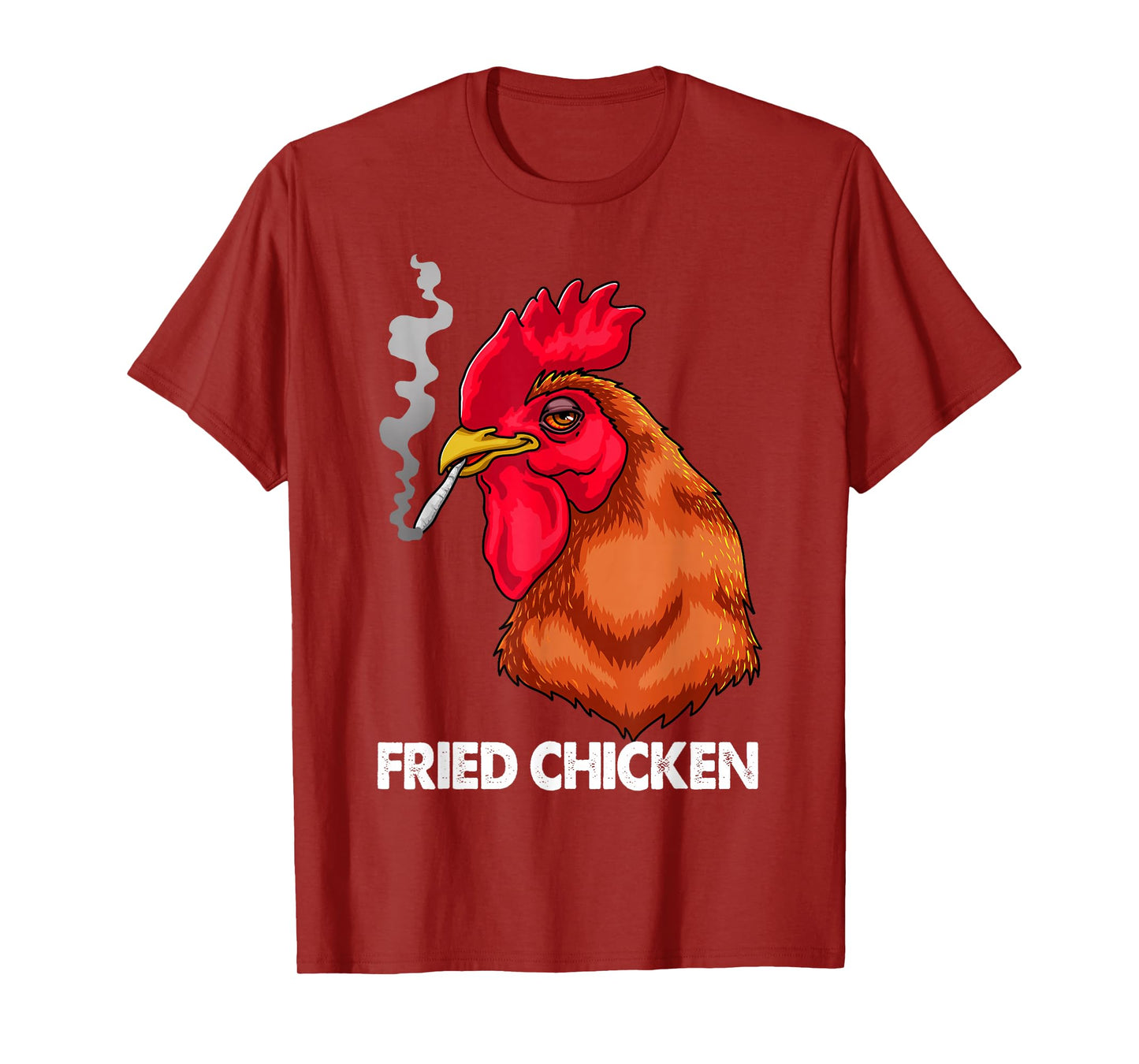 Funny Fried Smoking Chicken Tee Shirt Flock Boss Women T-Shirt