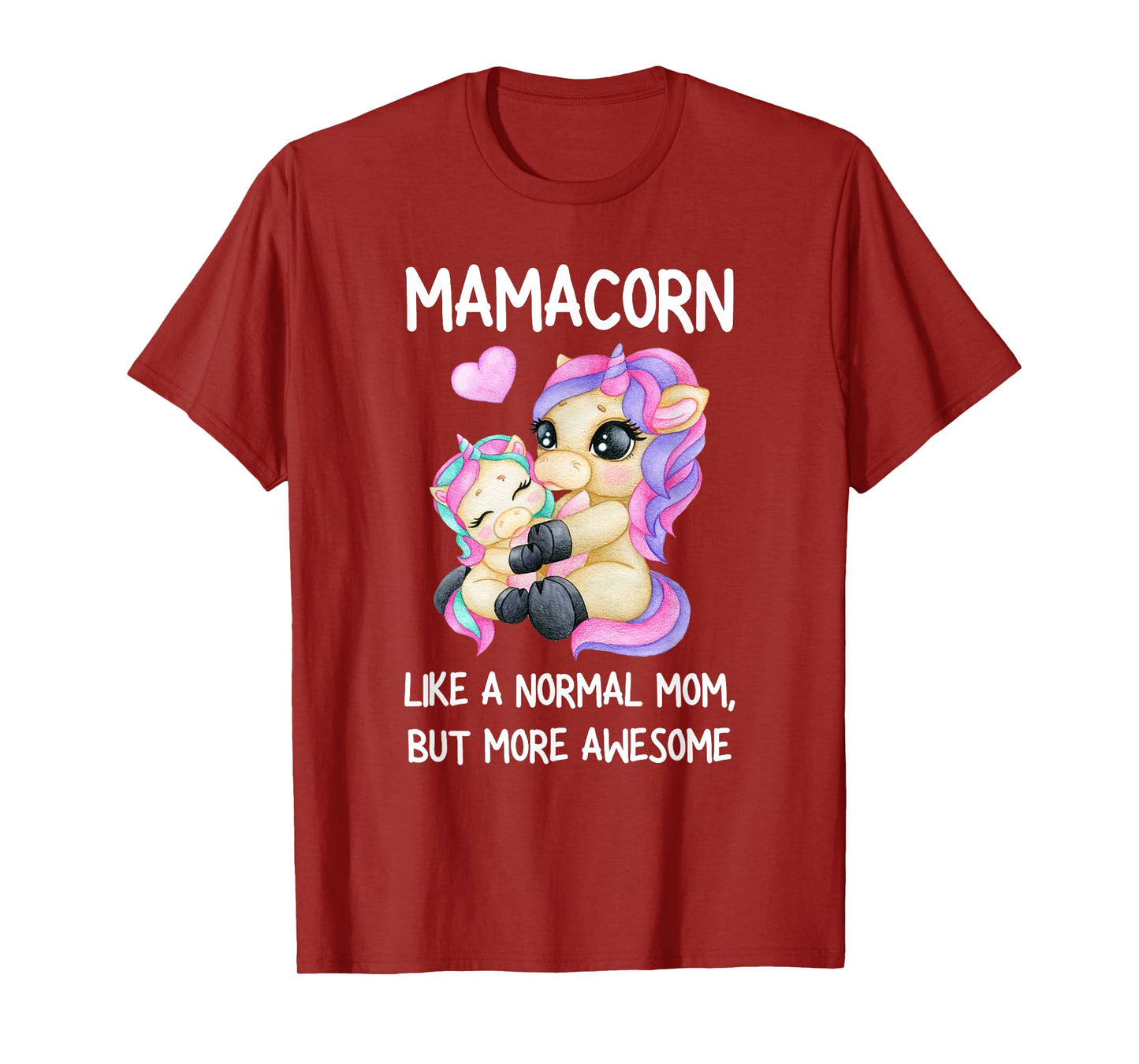 Womens Funny Mamacorn Unicorn Costume Mom Mother's Day T-Shirt