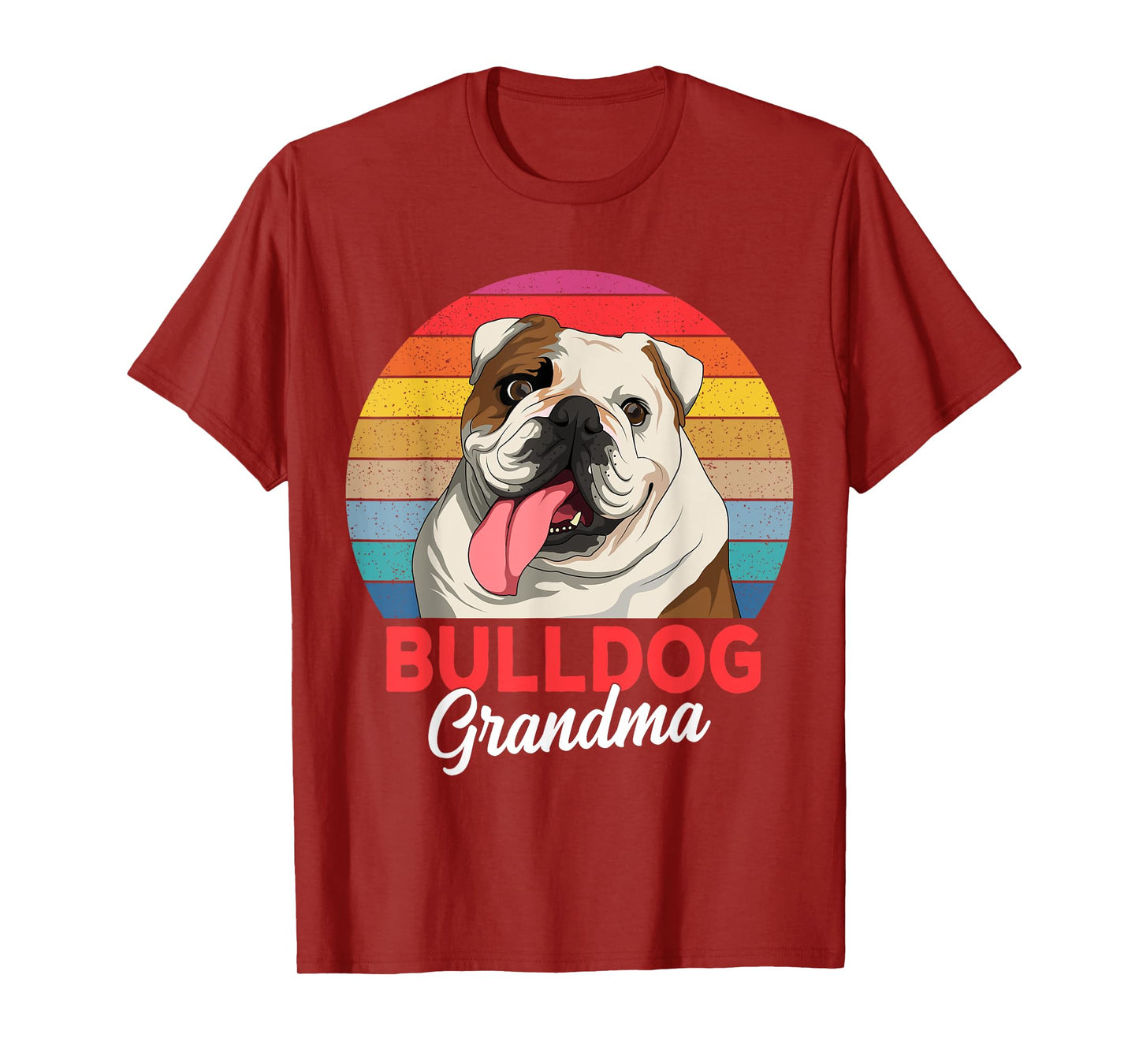 English Bulldog Grandma Dog Lover Funny Women T-Shirt