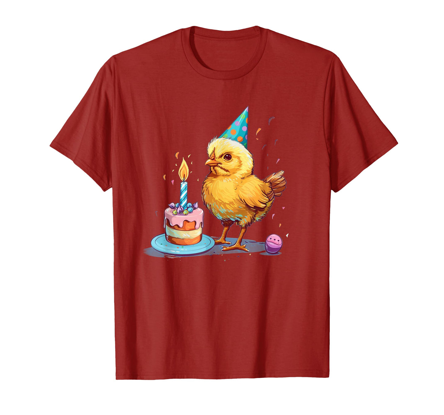 Birthday Kid Chick Costume for Cake, Party Hat and Poultry T-Shirt