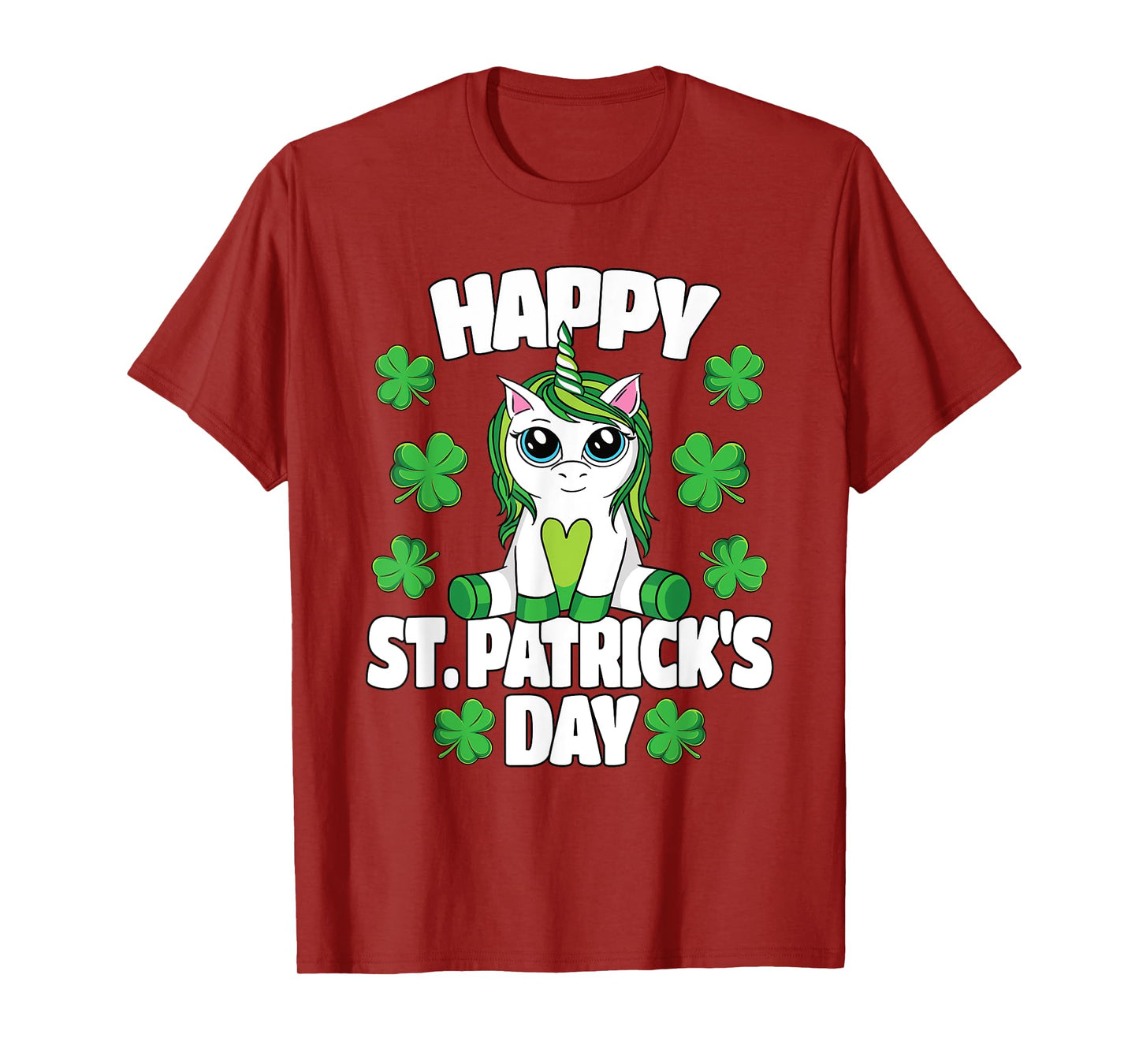 Happy St. Patrick's Day Lepricorn Irish Unicorn Girls T-Shirt