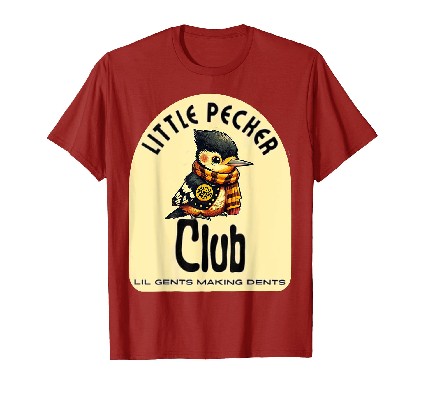 Little Pecker Club Hilarious Woodpecker Meme T-Shirt