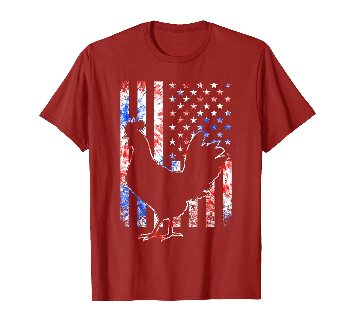 Chicken US American Flag Patriotic Chicken Lover 4th of July T-Shirt