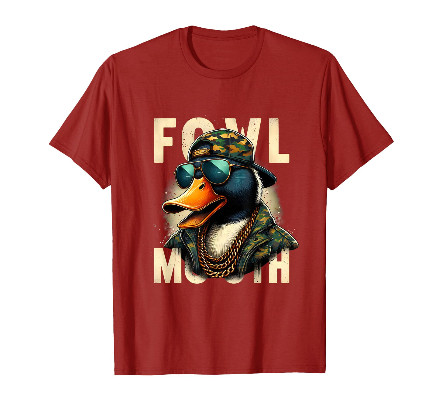 Hunter Fowl Mouth Duck Hunting Goose Hunt Funny Duck T-Shirt