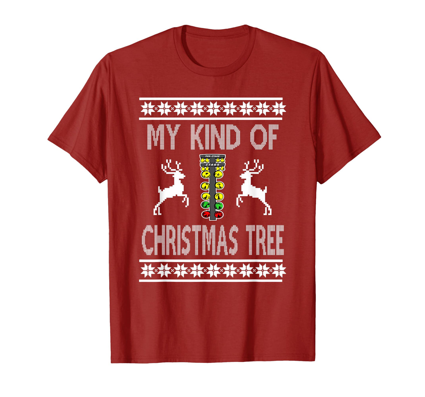 Drag Racing Christmas Tree Sweater T-shirt T-Shirt