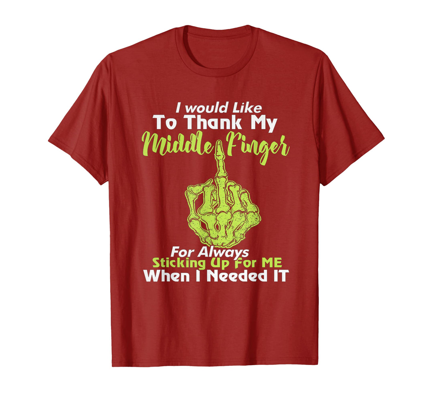 I Would Like To Thank My Middle Finger T-Shirt For Women T-Shirt